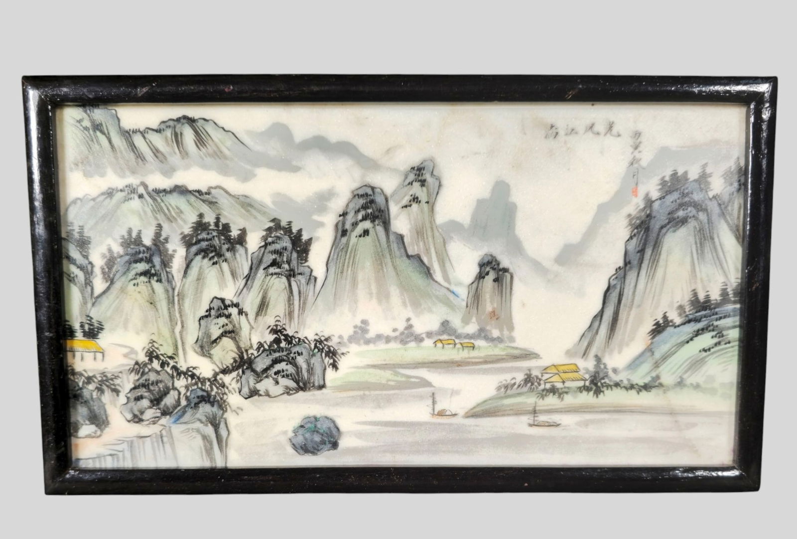 Chinese Hand‑Painted Porcelain Plaque (1 of 6)