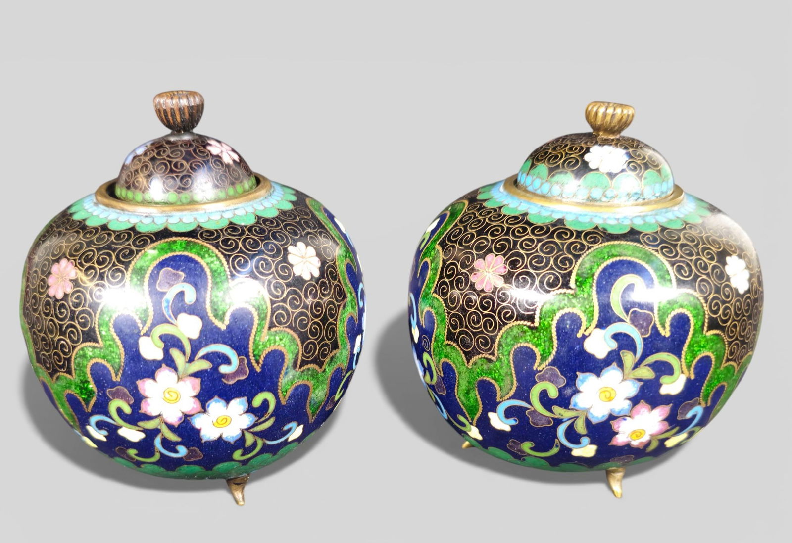 Late 19th Century Japanese Cloisonné Cabinet Jars, Meiji period (1 of 13)