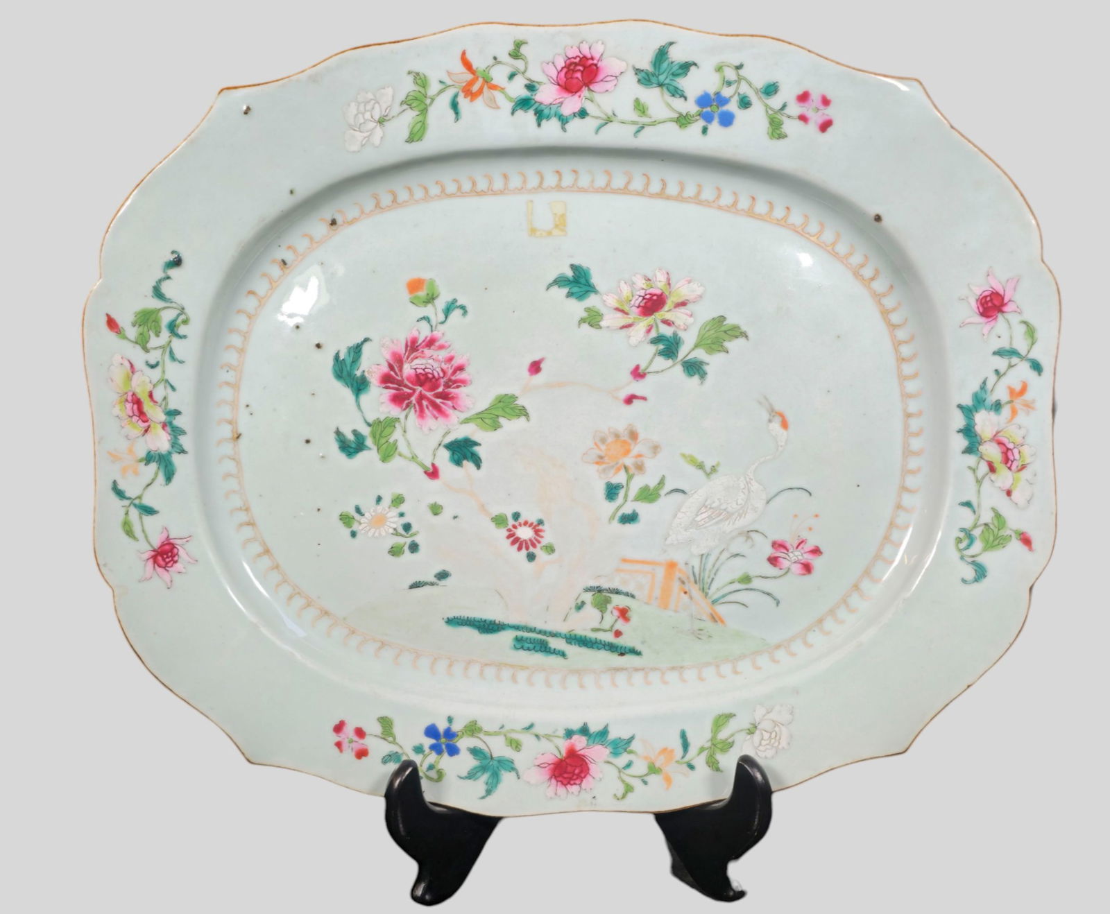 18th Century Qianlong Chinese Export Famille Rose Platter (1 of 11)