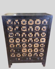 19th Century Chinese Medicine Cabinet