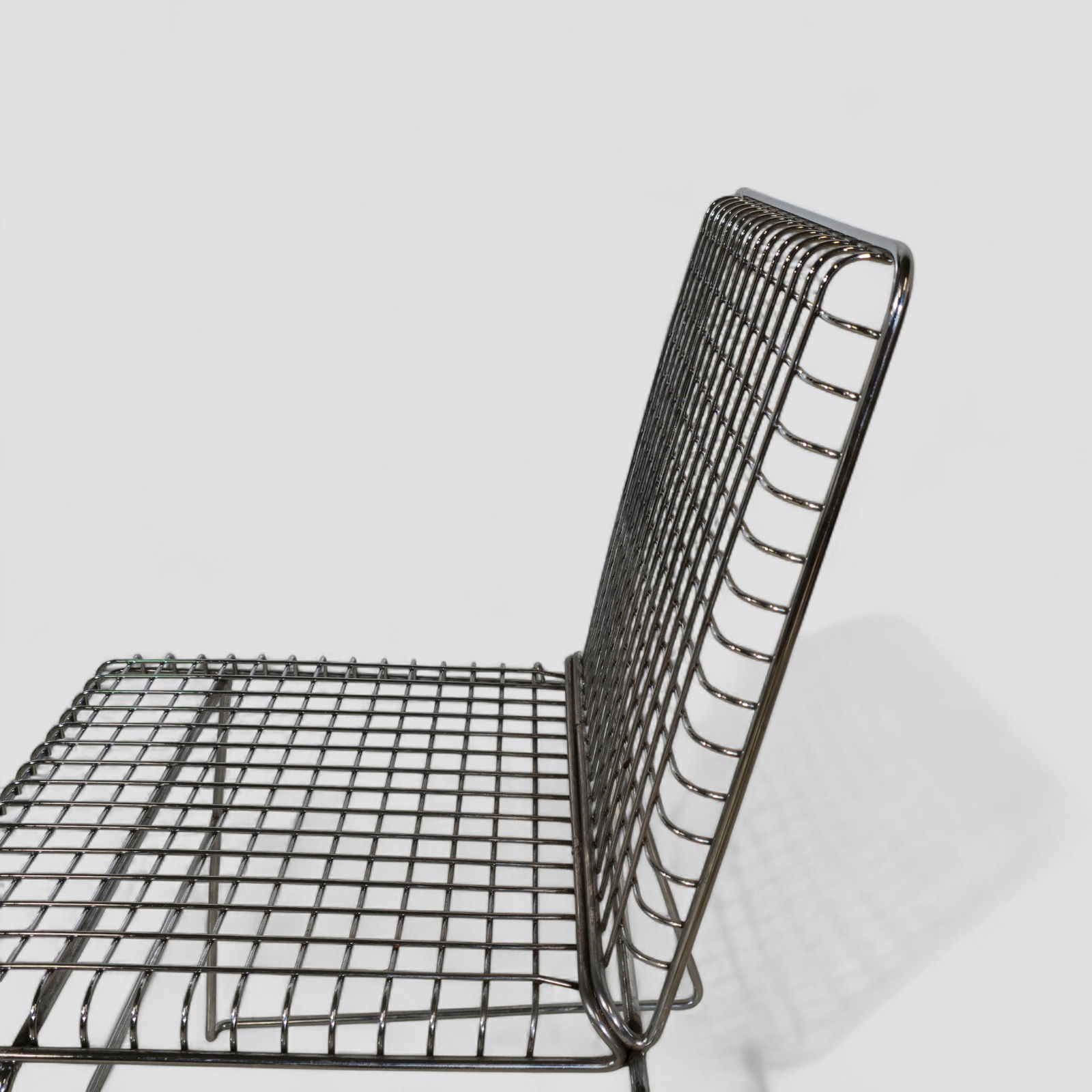 Francois Arnal Chrome Wire Side Chairs - 6