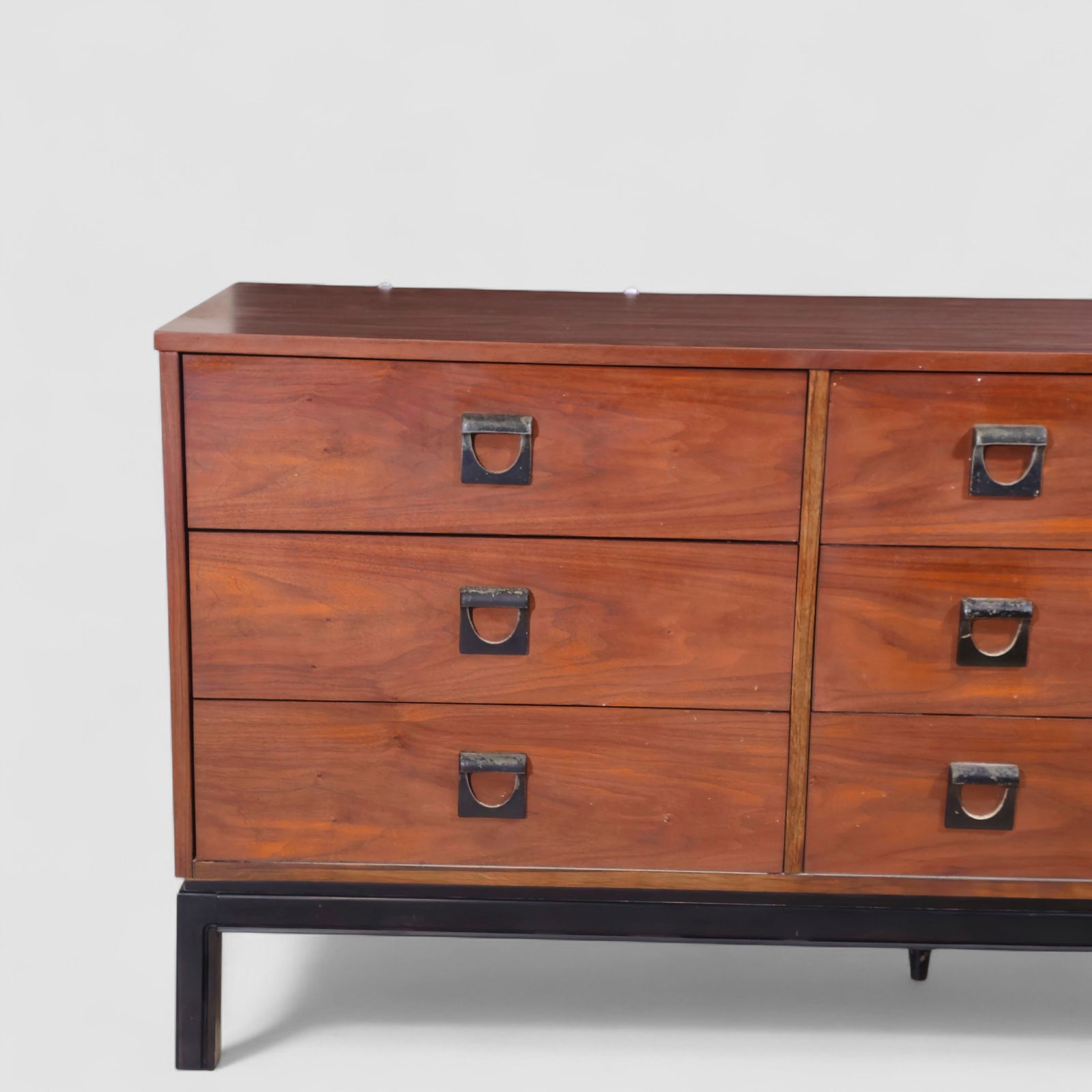 Dixie MCM Walnut Dresser - 6