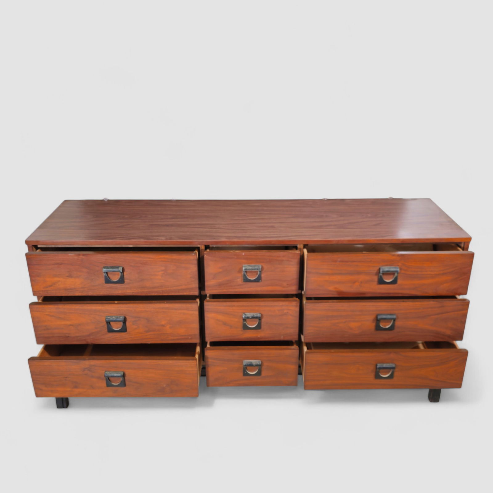 Dixie MCM Walnut Dresser - 8