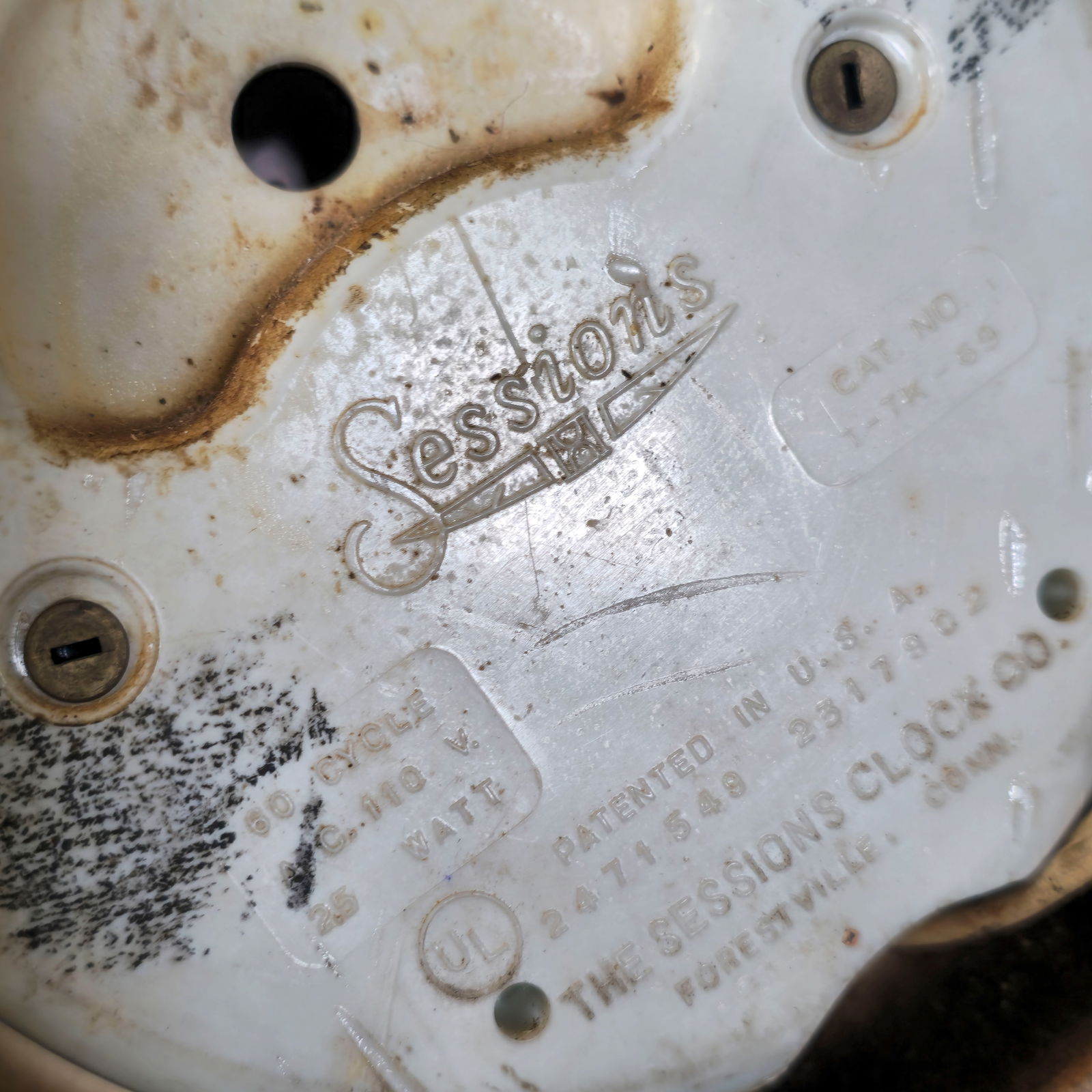 Russell Wright Harkerware Corral Wall Clock and Teapot Wall Clock - 9