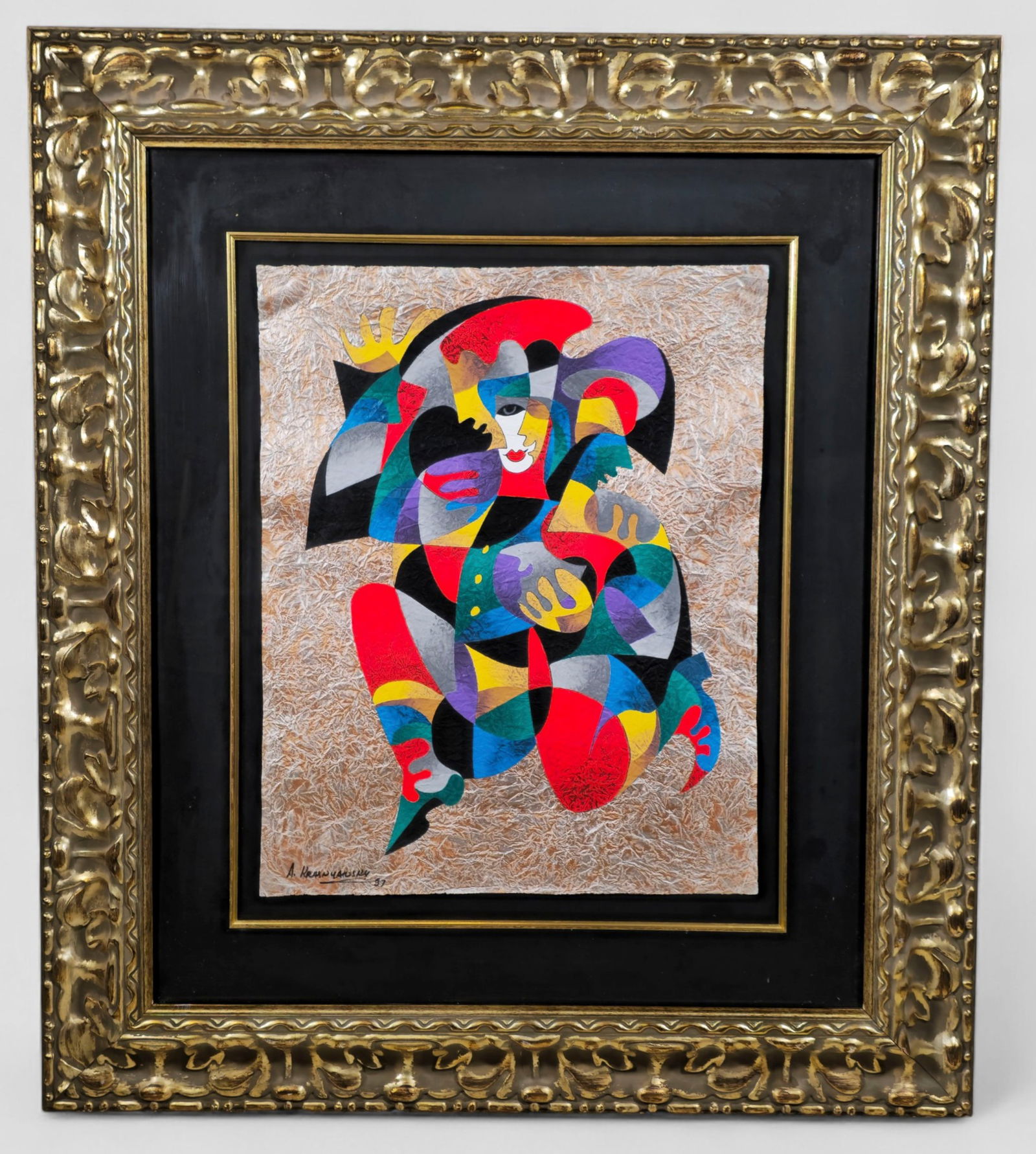Anatole Krasnyansky Abstract Figural, Acrylic and Watercolor (1 of 9)