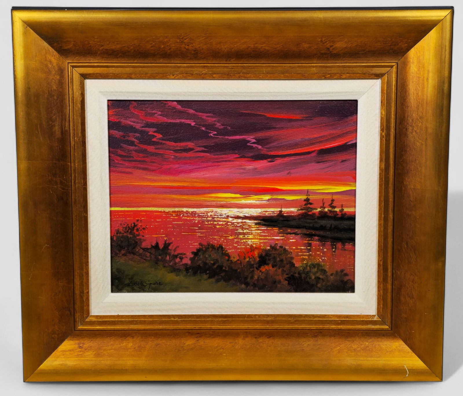 Littorio Del Signore "Avant La Nuit" Oil Painting (1 of 9)