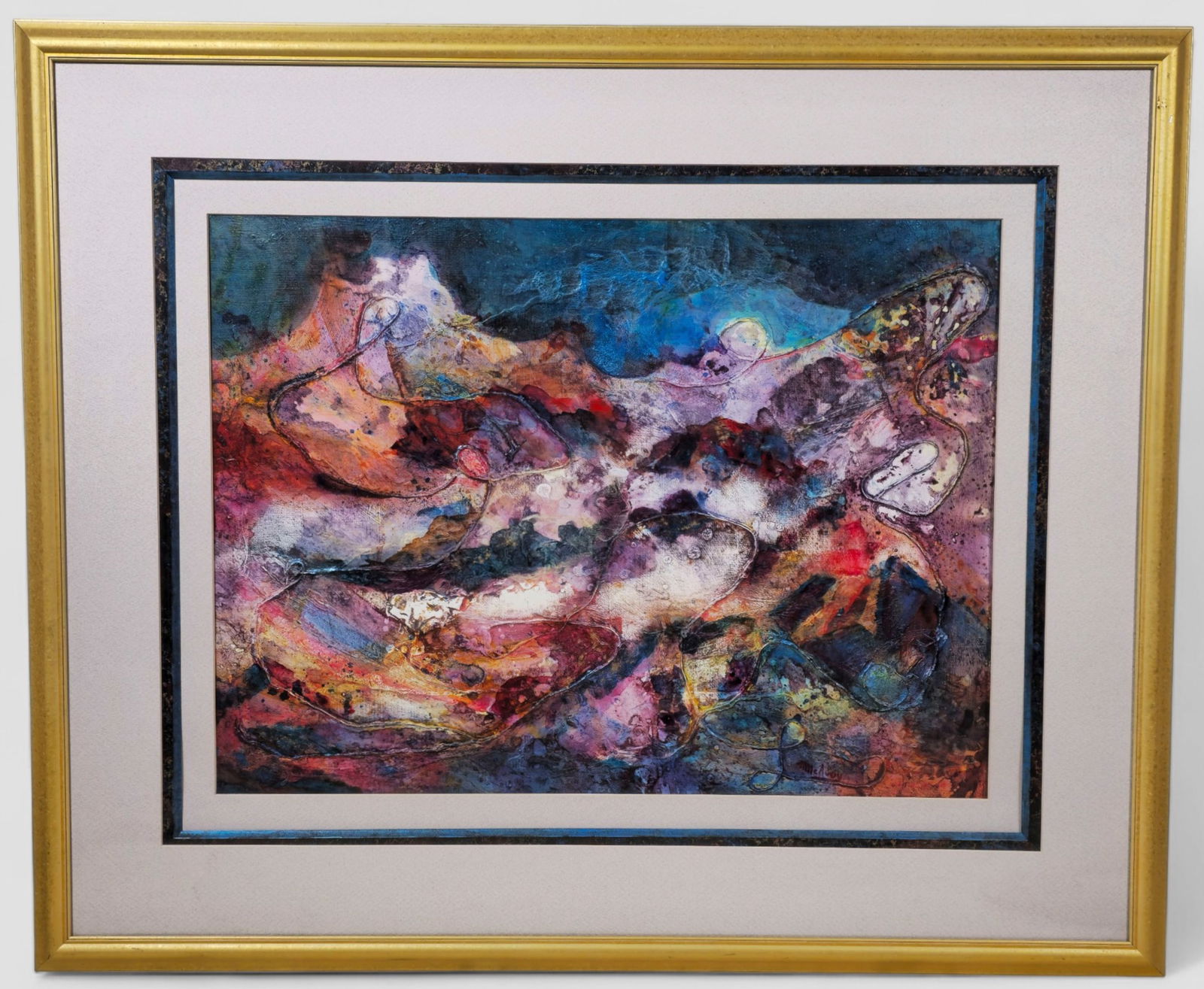 Mixed Media Composition, Illegible (1 of 10)