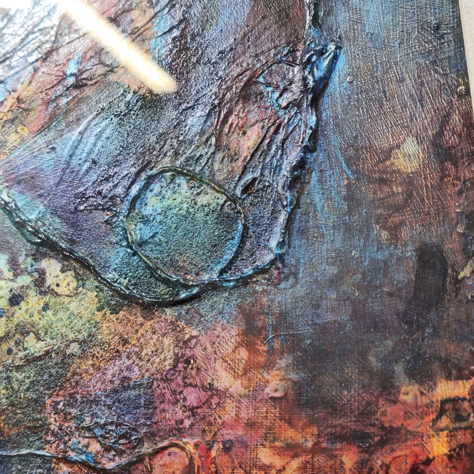 Mixed Media Composition, Illegible - 7