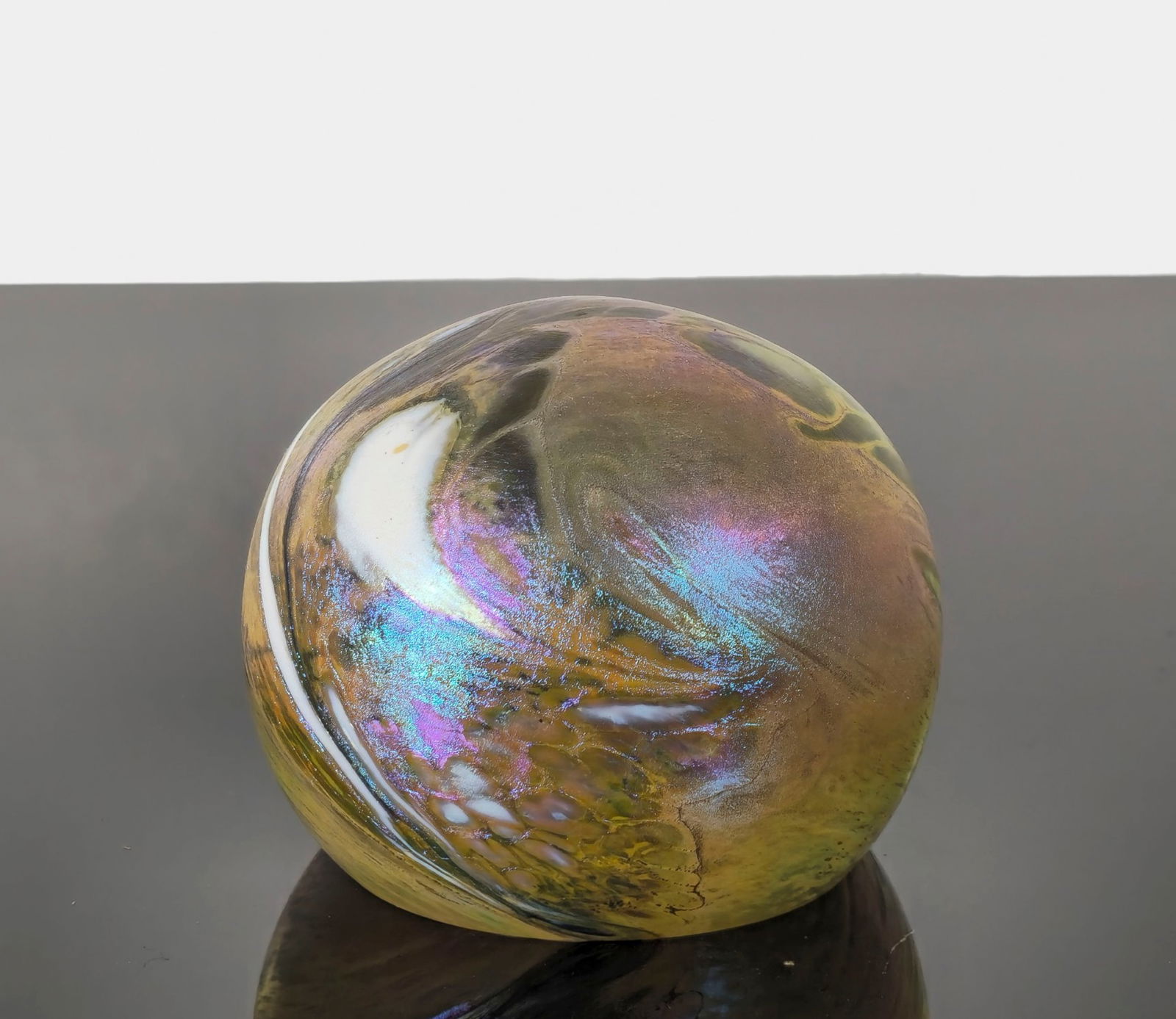 Signed Studio Glass Art Paperweight (1 of 5)