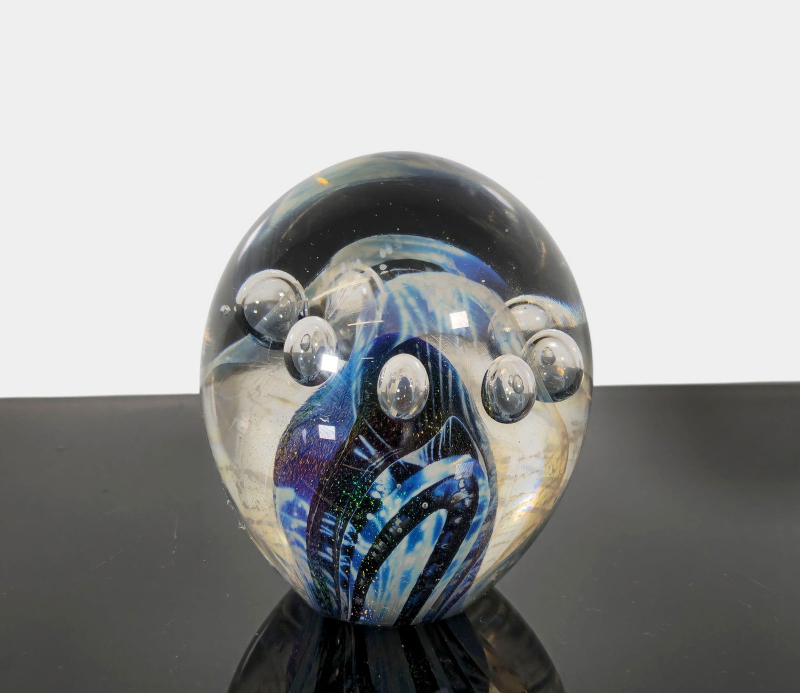 Robert Eickholt Art Glass Paperweight - 2
