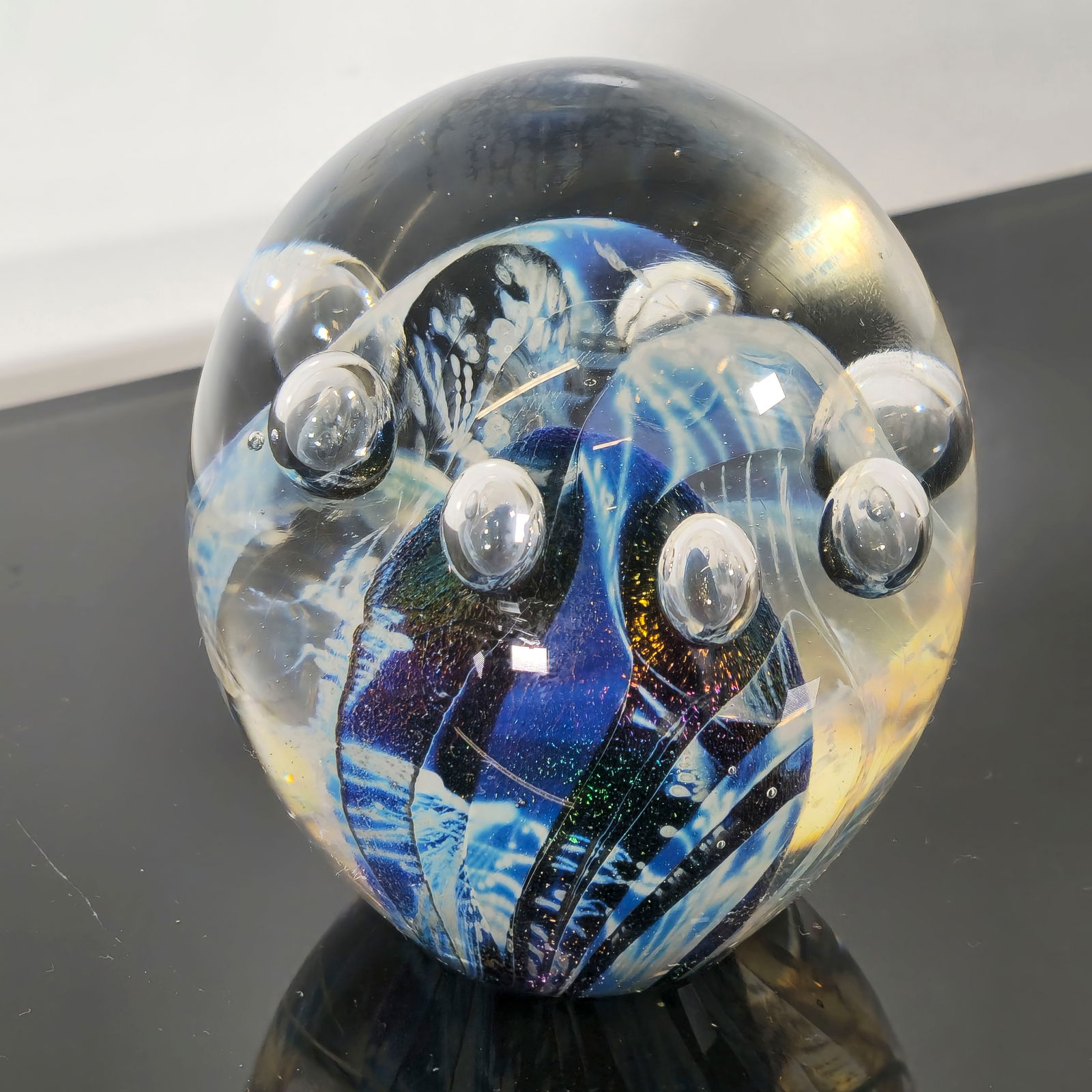 Robert Eickholt Art Glass Paperweight - 3