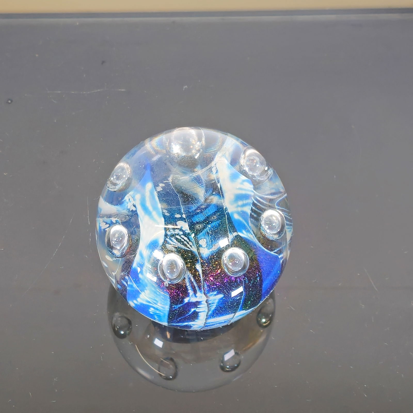 Robert Eickholt Art Glass Paperweight - 6