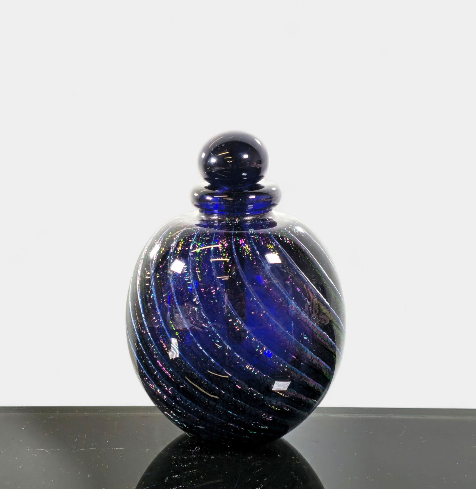 Robert Eickholt Iridescent Art Glass Perfume Bottle (1 of 5)