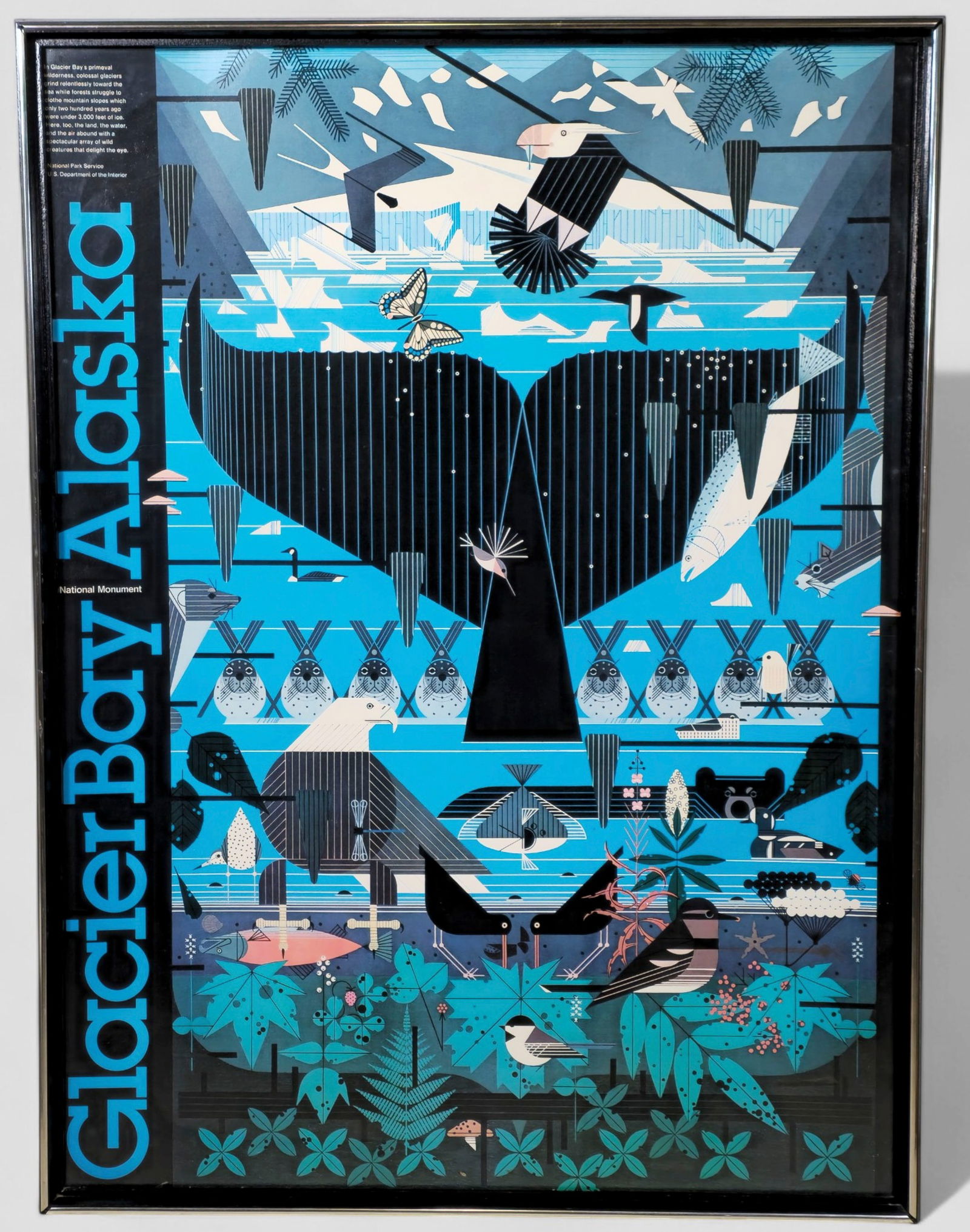 Charley Harper Glacier Bay Alaska Poster (1 of 7)