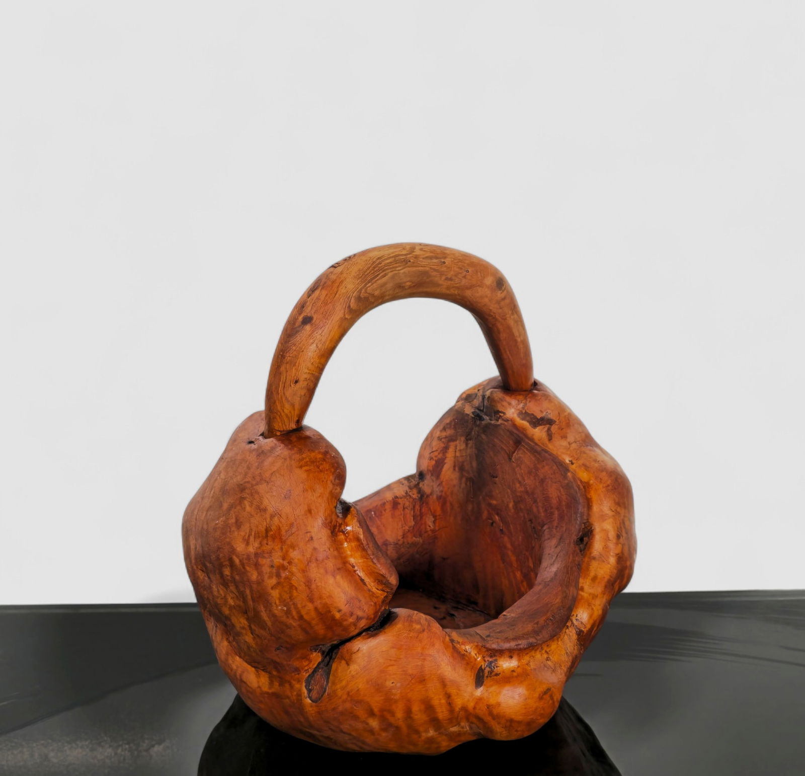Burl Root Wood Vessel: Burl Root Wood Vessel. Organic form. 12w x 12d x 12h