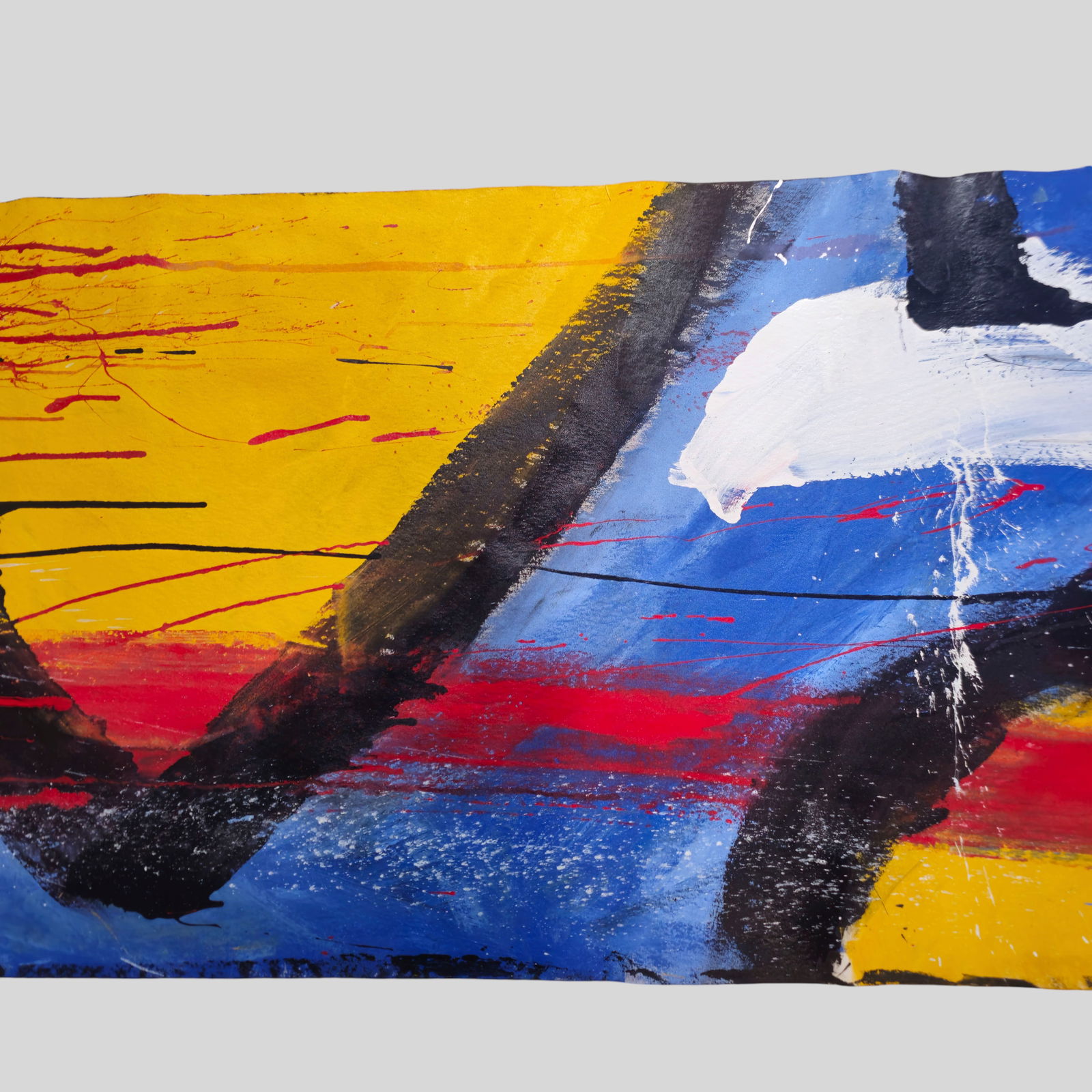 Oil On Canvas, Abstract Composition - 3