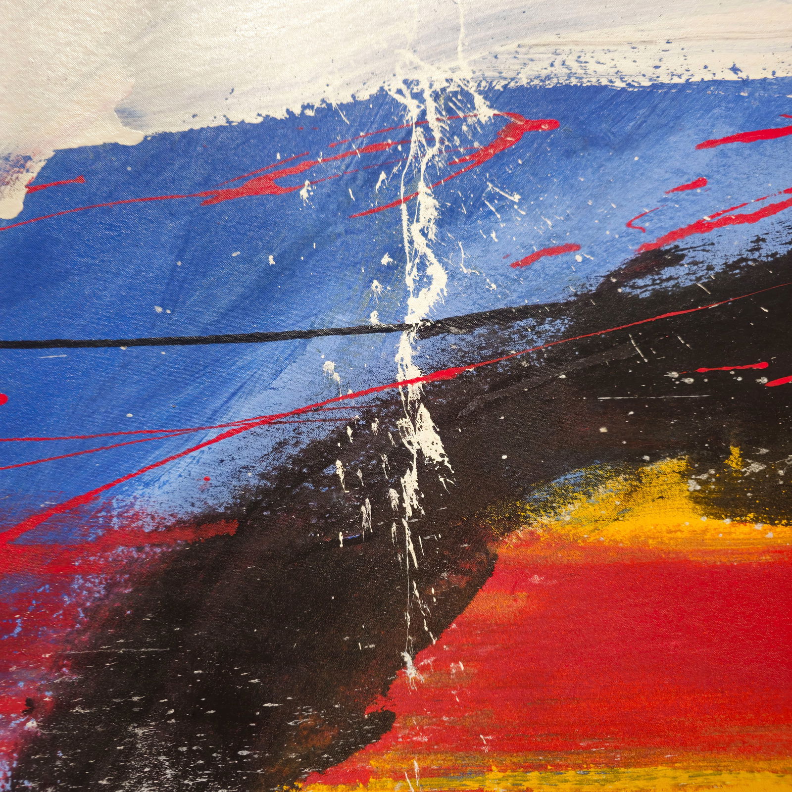 Oil On Canvas, Abstract Composition - 5