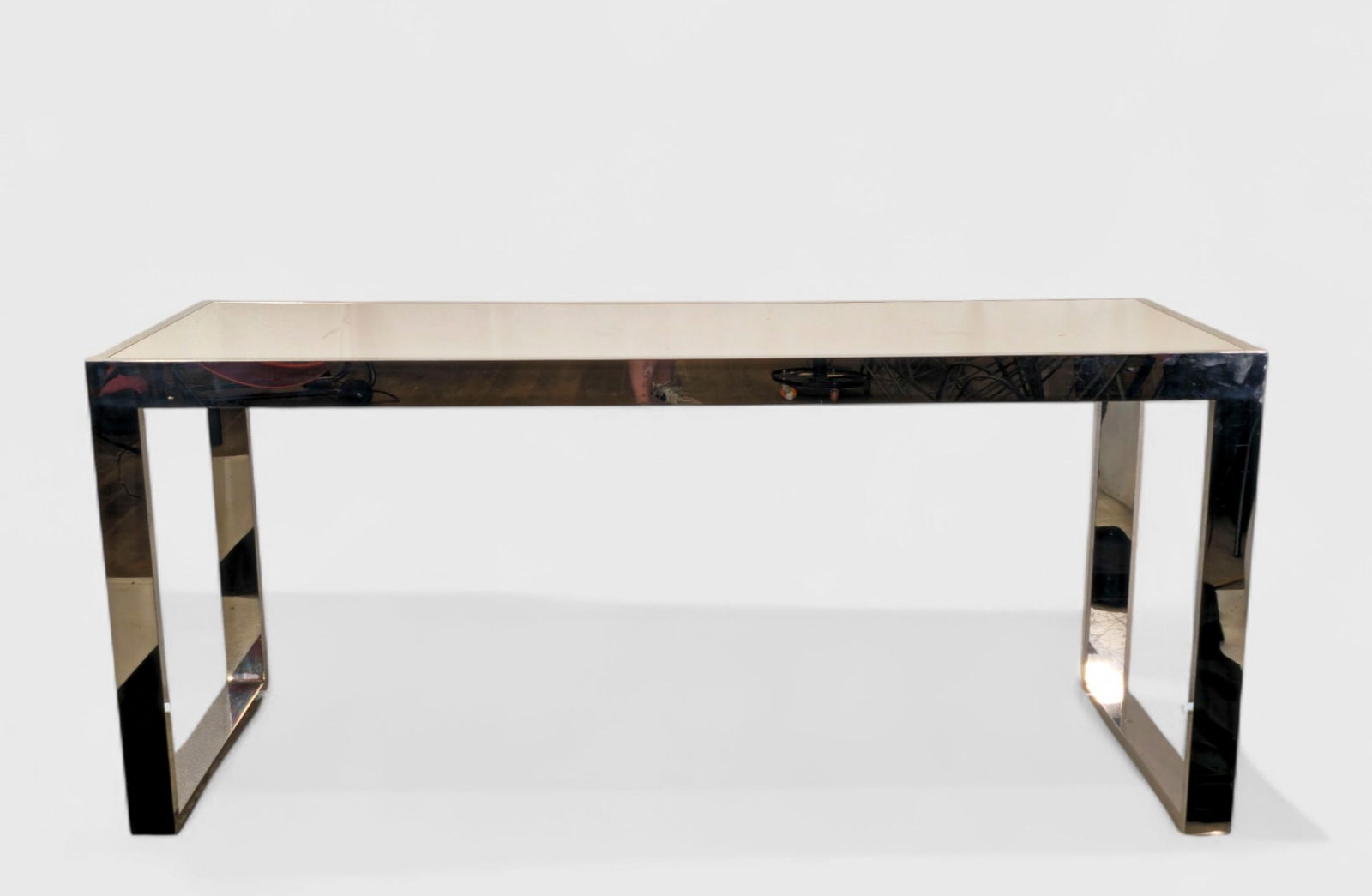 MCM Chrome Console Table (1 of 4)