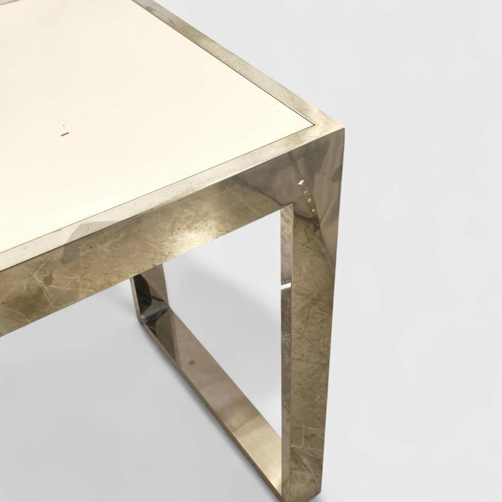 MCM Chrome Console Table - 2