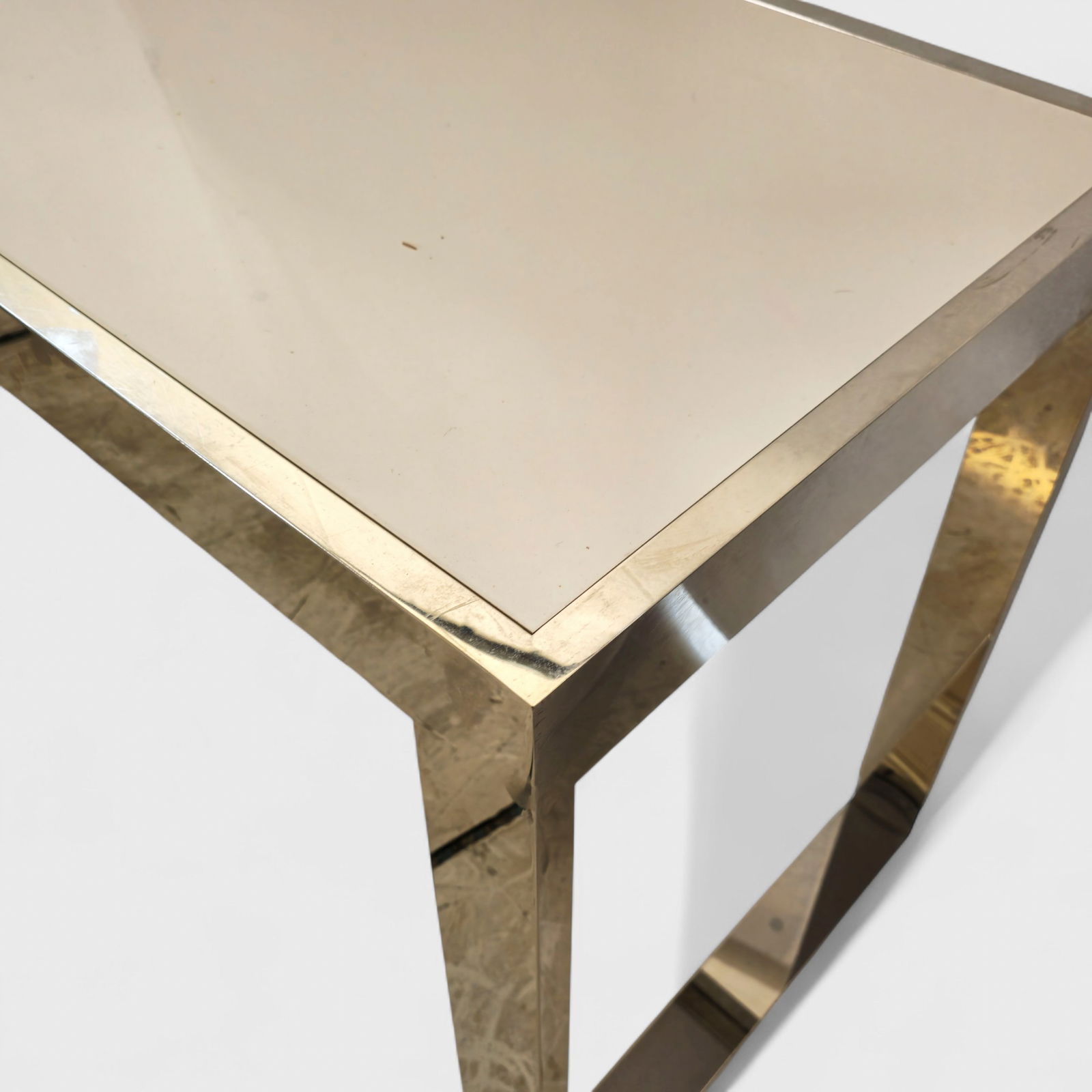 MCM Chrome Console Table - 3