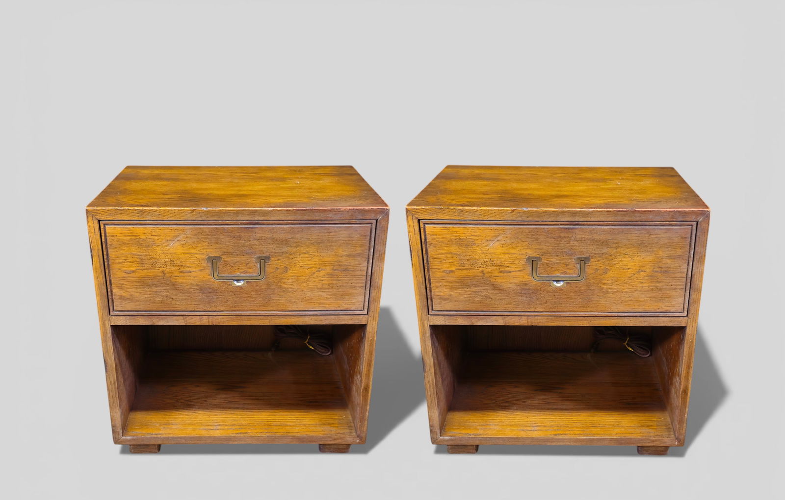 Henredon "Artifacts" Campaign Nightstands, Model 7500B (1 of 11)