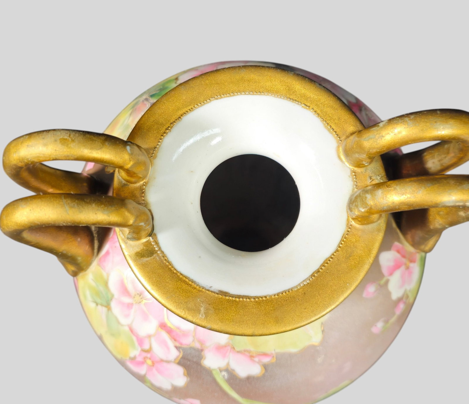Nippon Gilt Double Handle Vase - 6