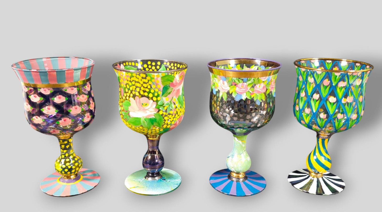 Mackenzie-Childs Water Goblets (1 of 7)