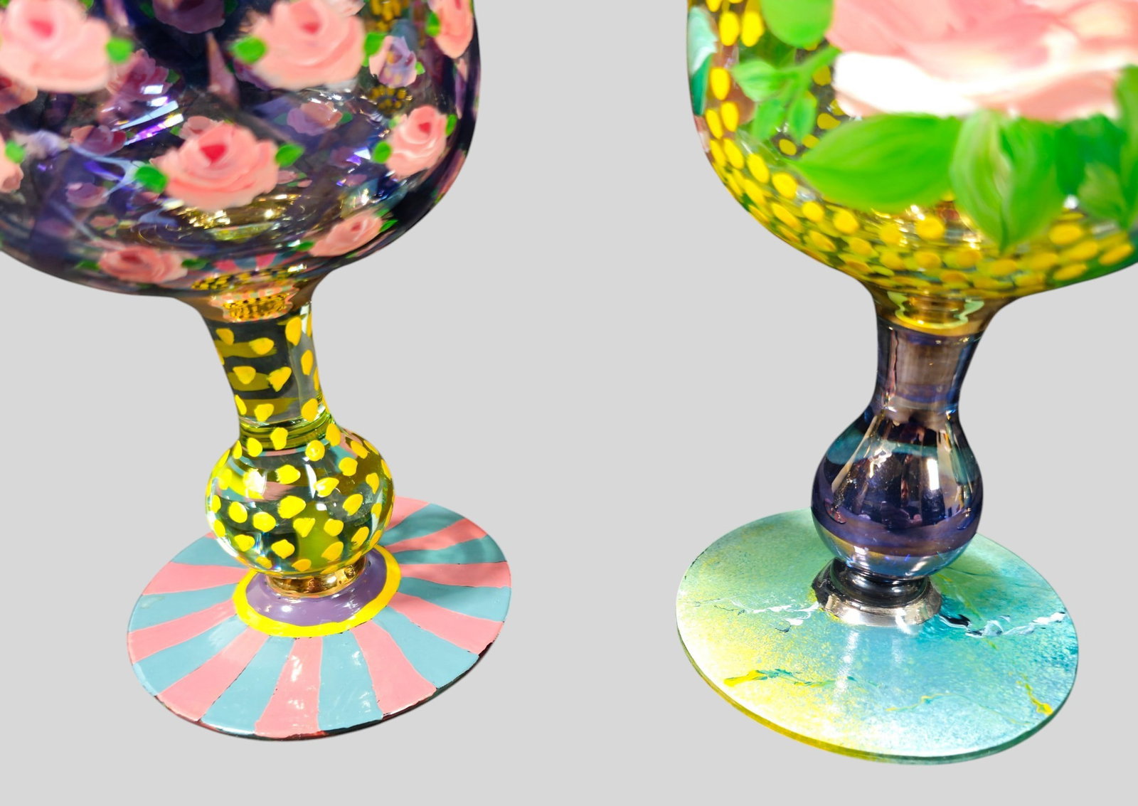 Mackenzie-Childs Water Goblets - 4