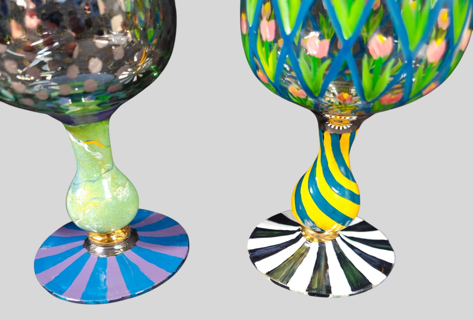 Mackenzie-Childs Water Goblets - 5