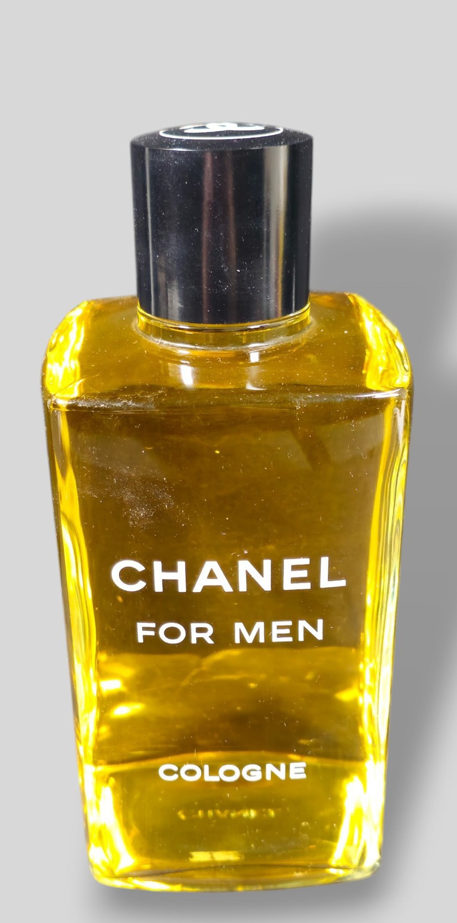 Chanel Men Factice Store Display Cologne Bottle: Chanel Men Factice Store Display Cologne Bottle. 4 1/4w x 4 1/4d x 10h.