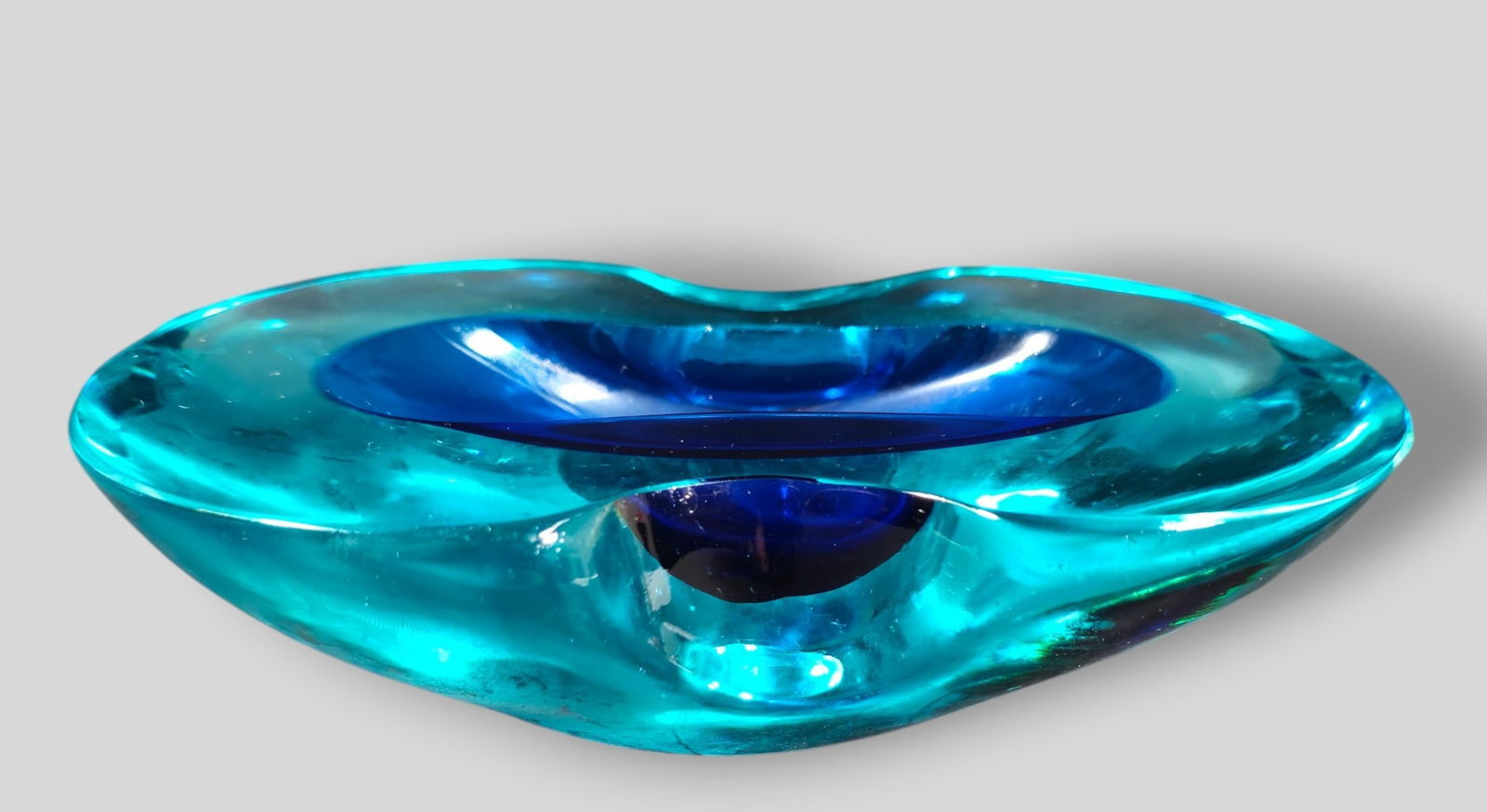 Cenedese Attribution Sommerso Glass Bowl (1 of 5)