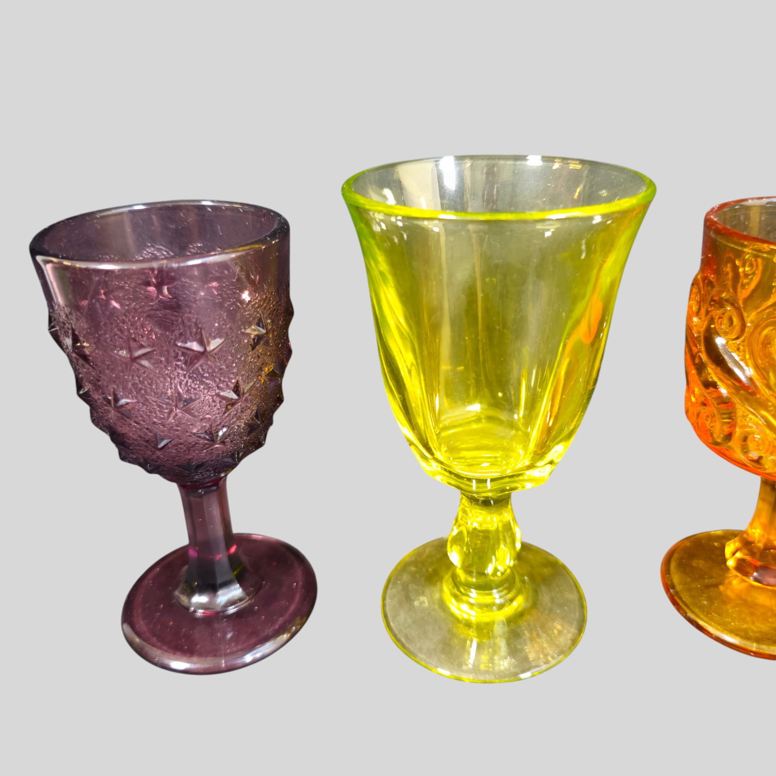 Assembled Colorful Glass Goblets - 7