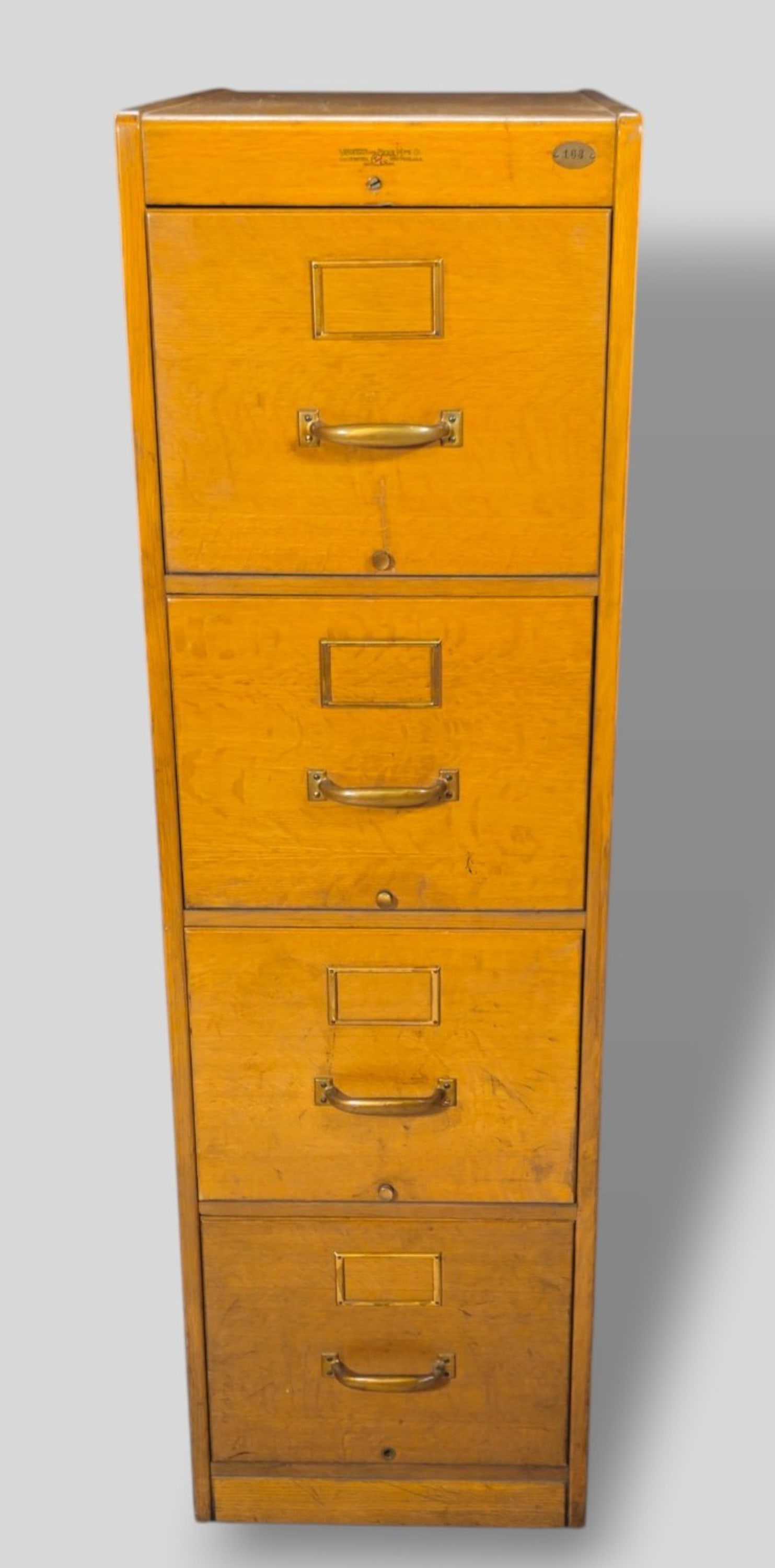 Yawman and Erbe Oak File Cabinet (1 of 12)