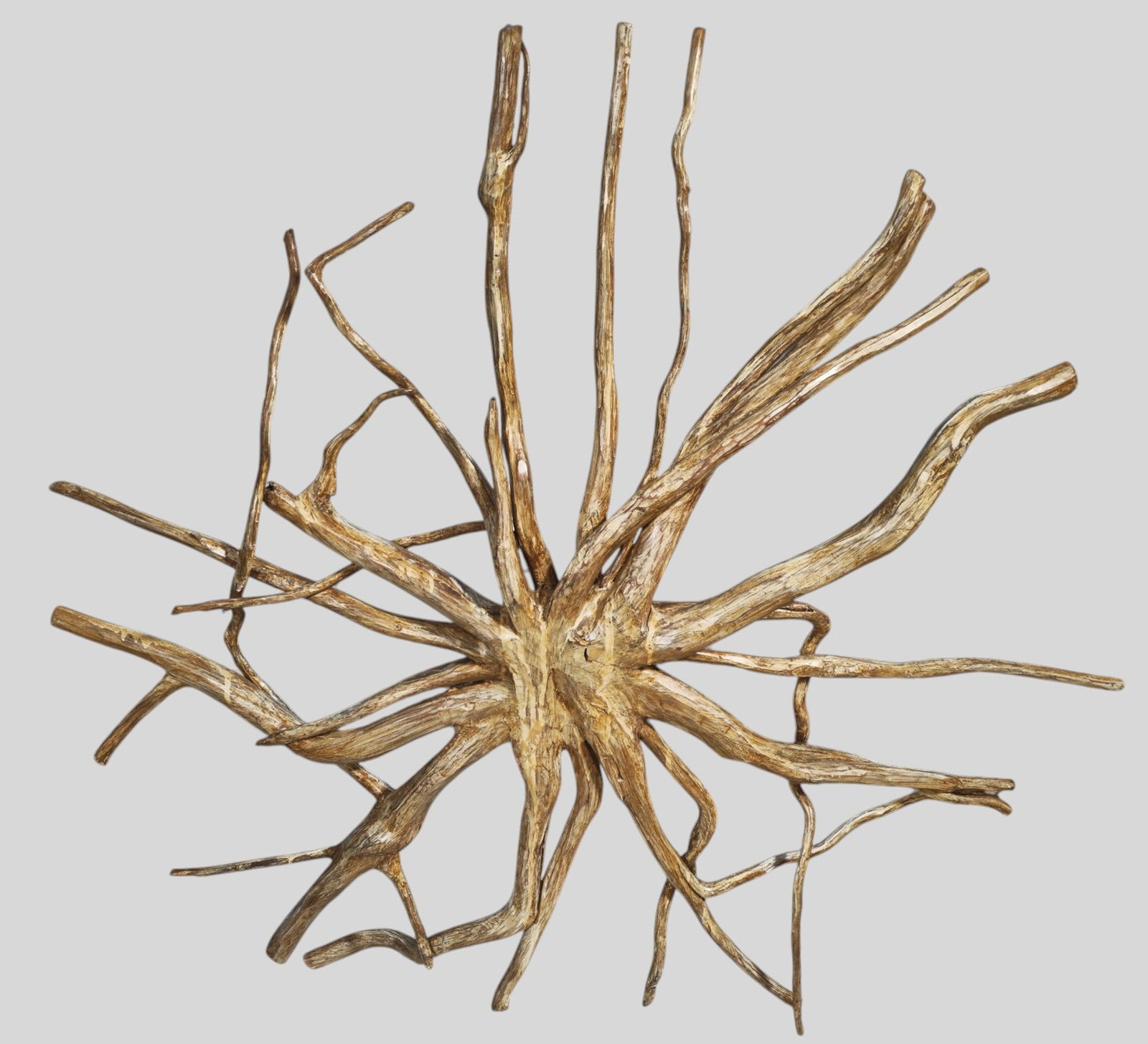 Carved Sun Goddess Tree Root Sculpture - 11