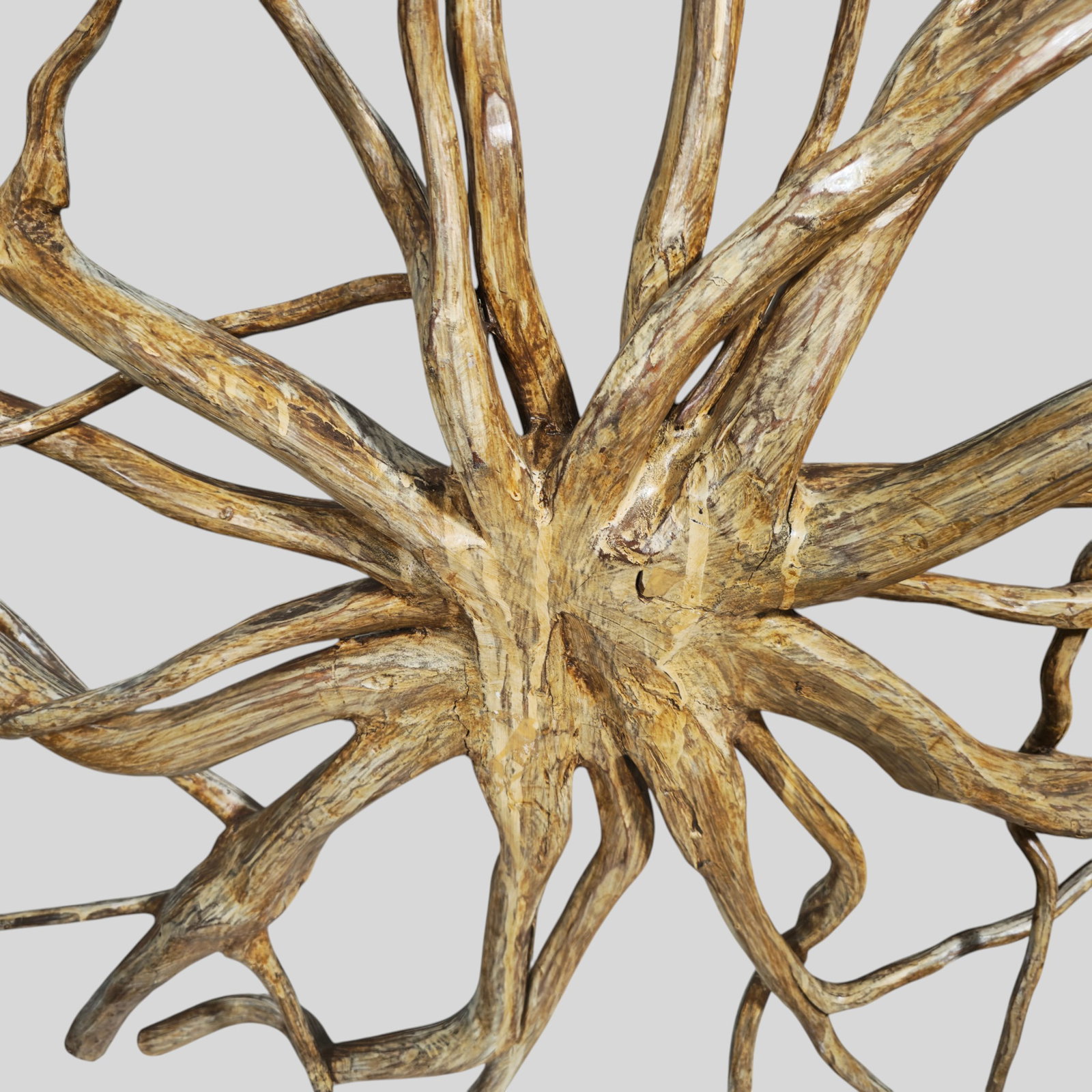 Carved Sun Goddess Tree Root Sculpture - 12