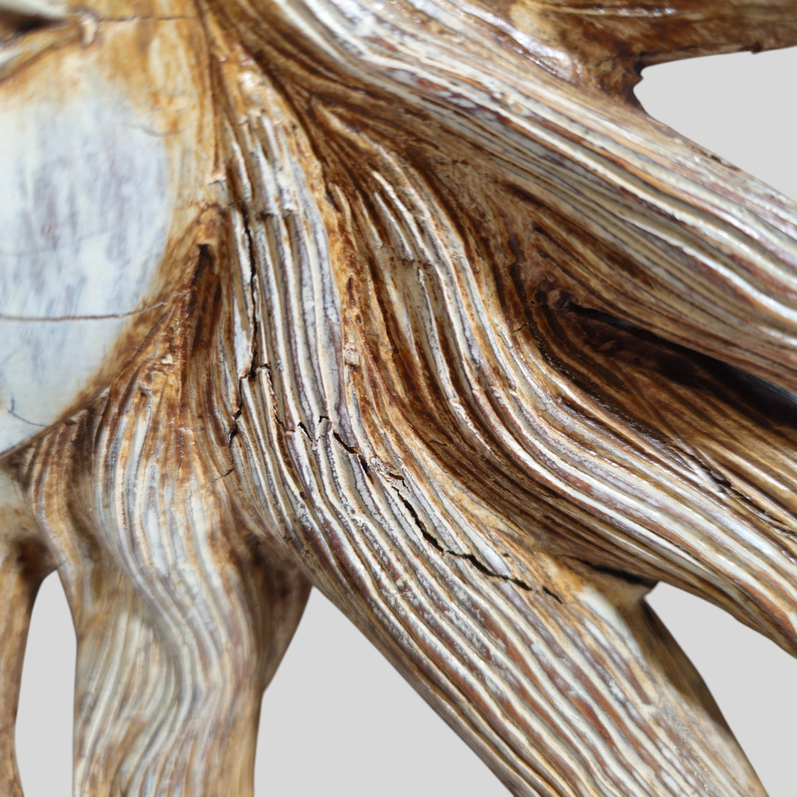 Carved Sun Goddess Tree Root Sculpture - 8