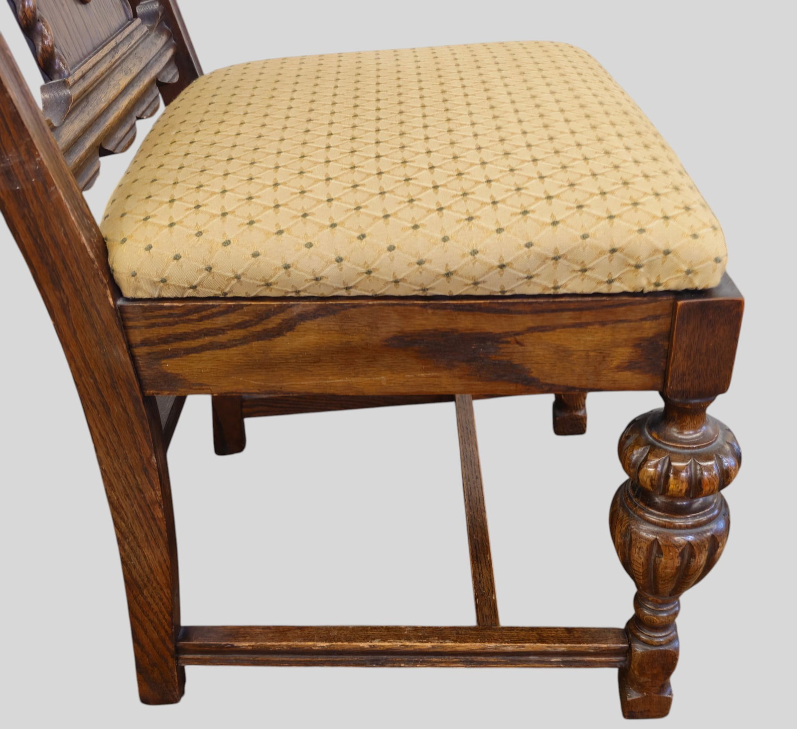 Carved Oak Dining Chairs - 10