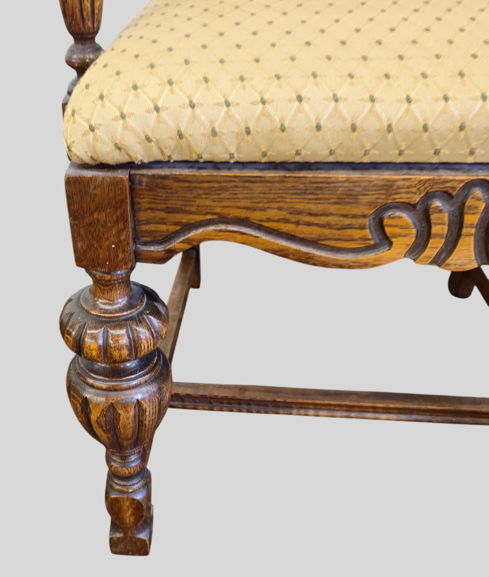 Carved Oak Dining Chairs - 6