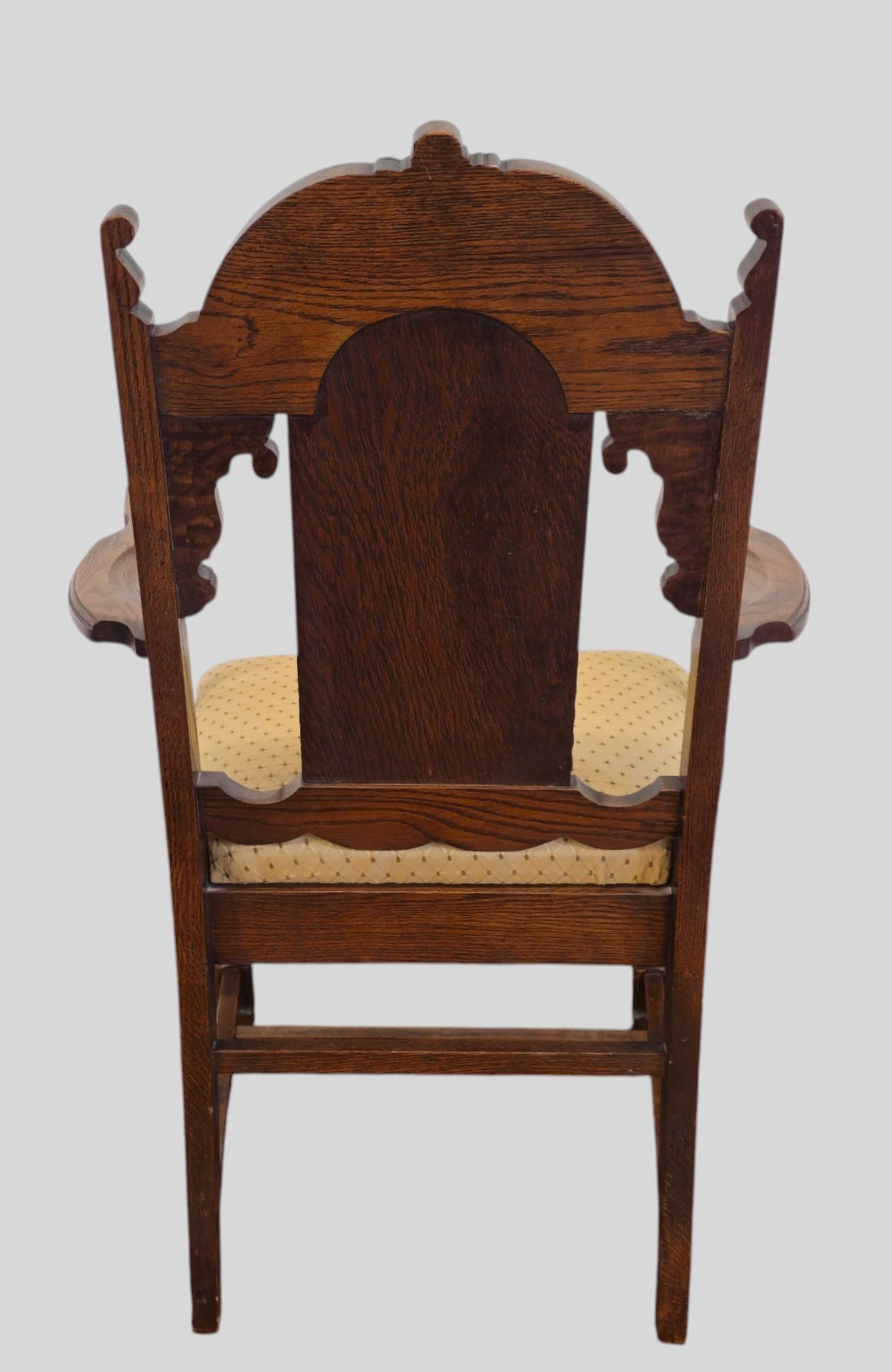 Carved Oak Dining Chairs - 8