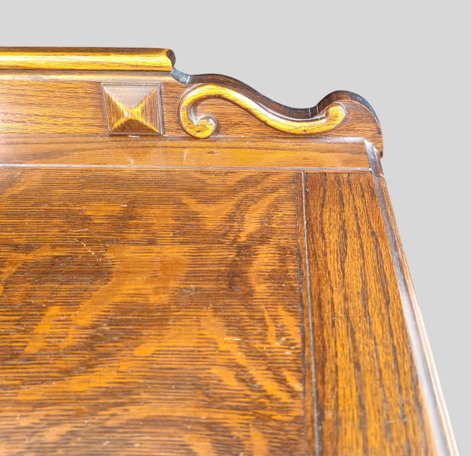 Carved Oak Sideboard / Cabinet - 8