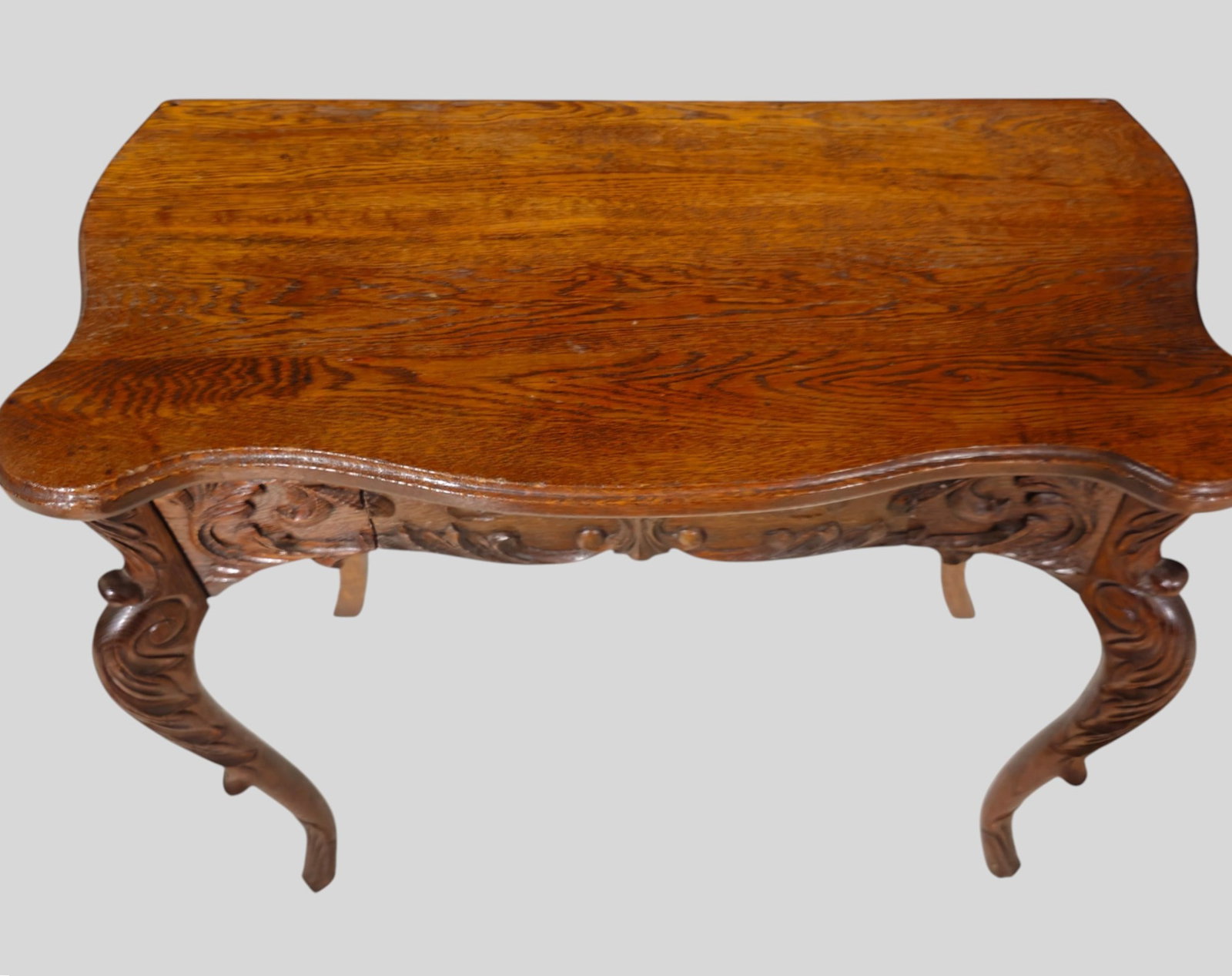 Carved Oak Hall Table - 2