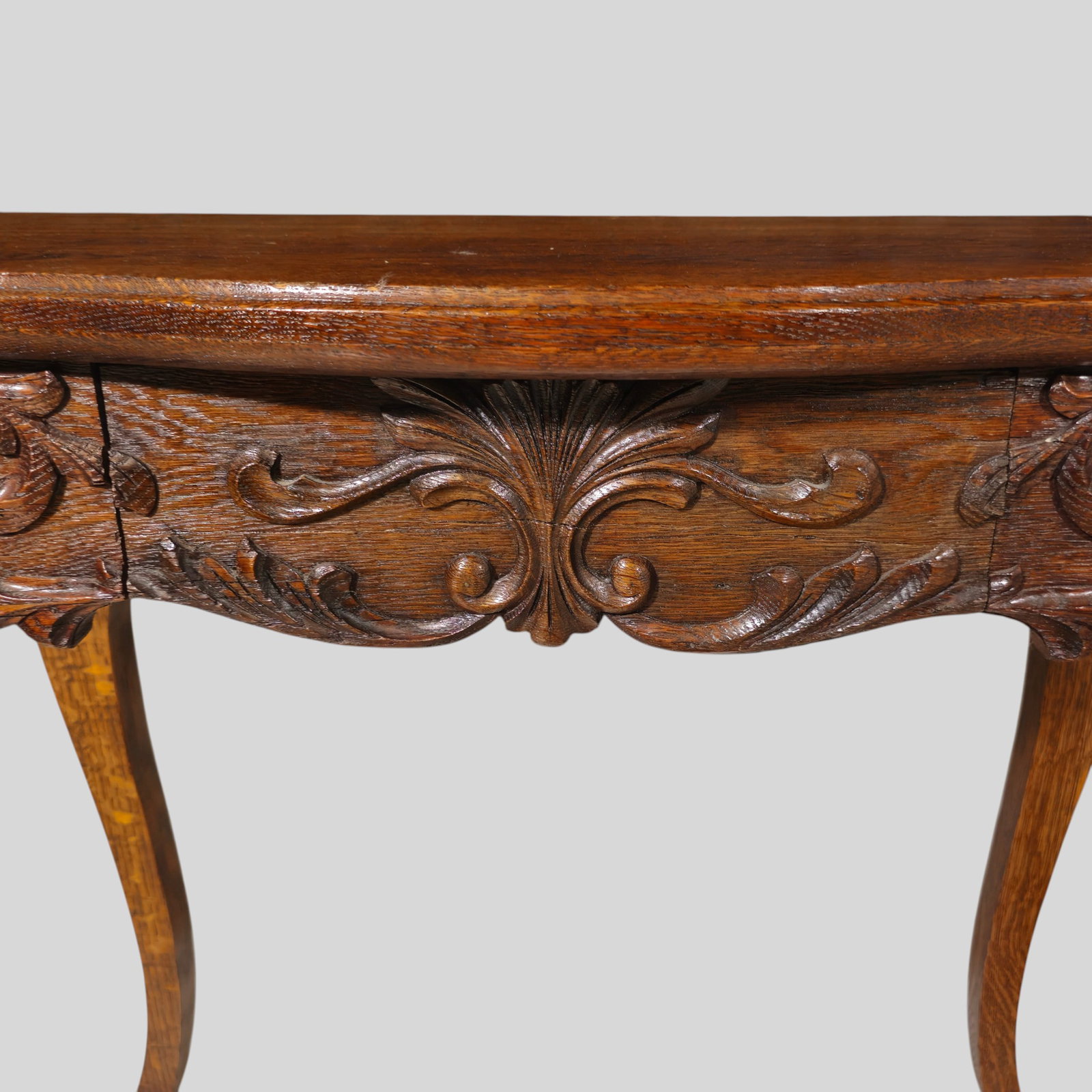Carved Oak Hall Table - 3