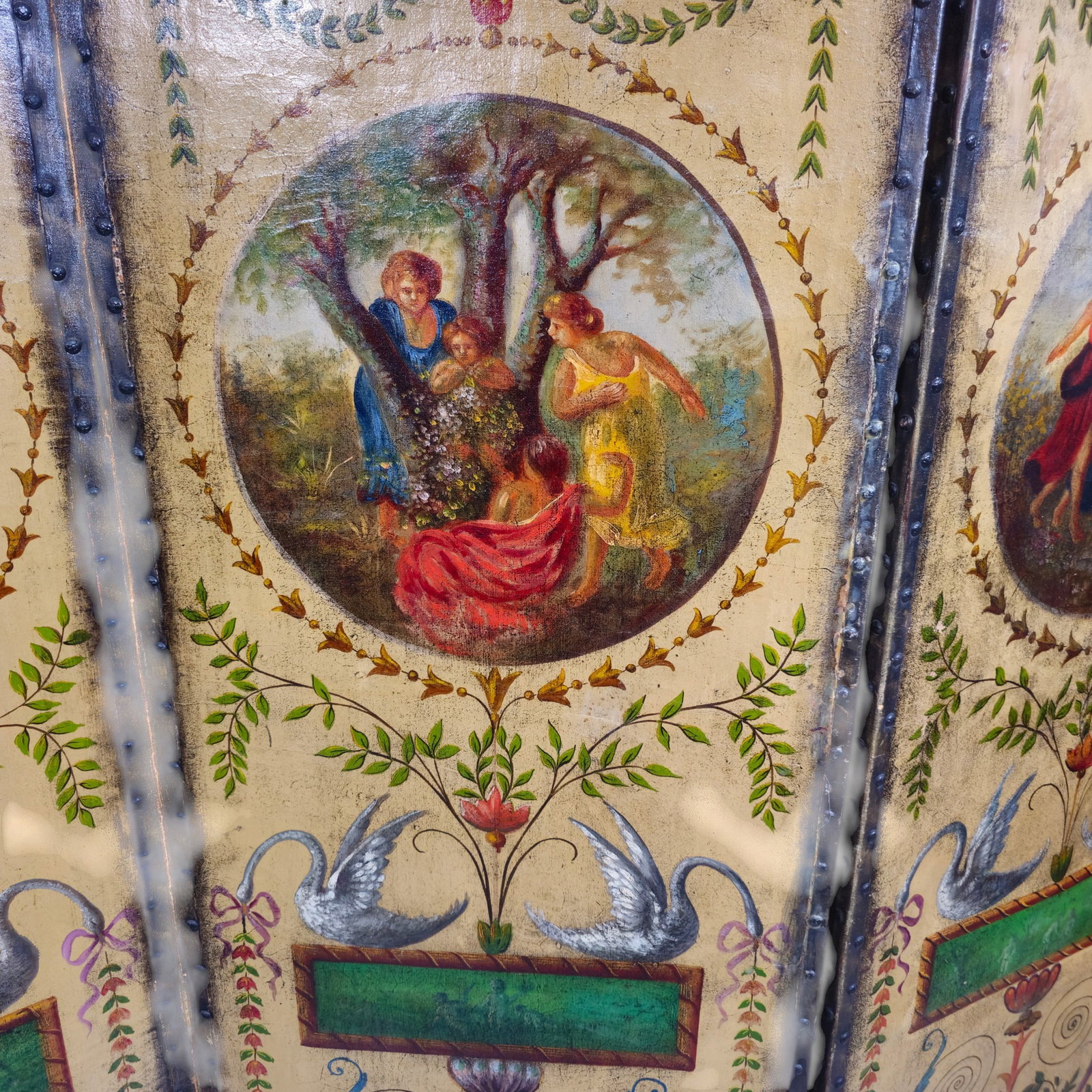 19th Century French Three Panel Screen - 5