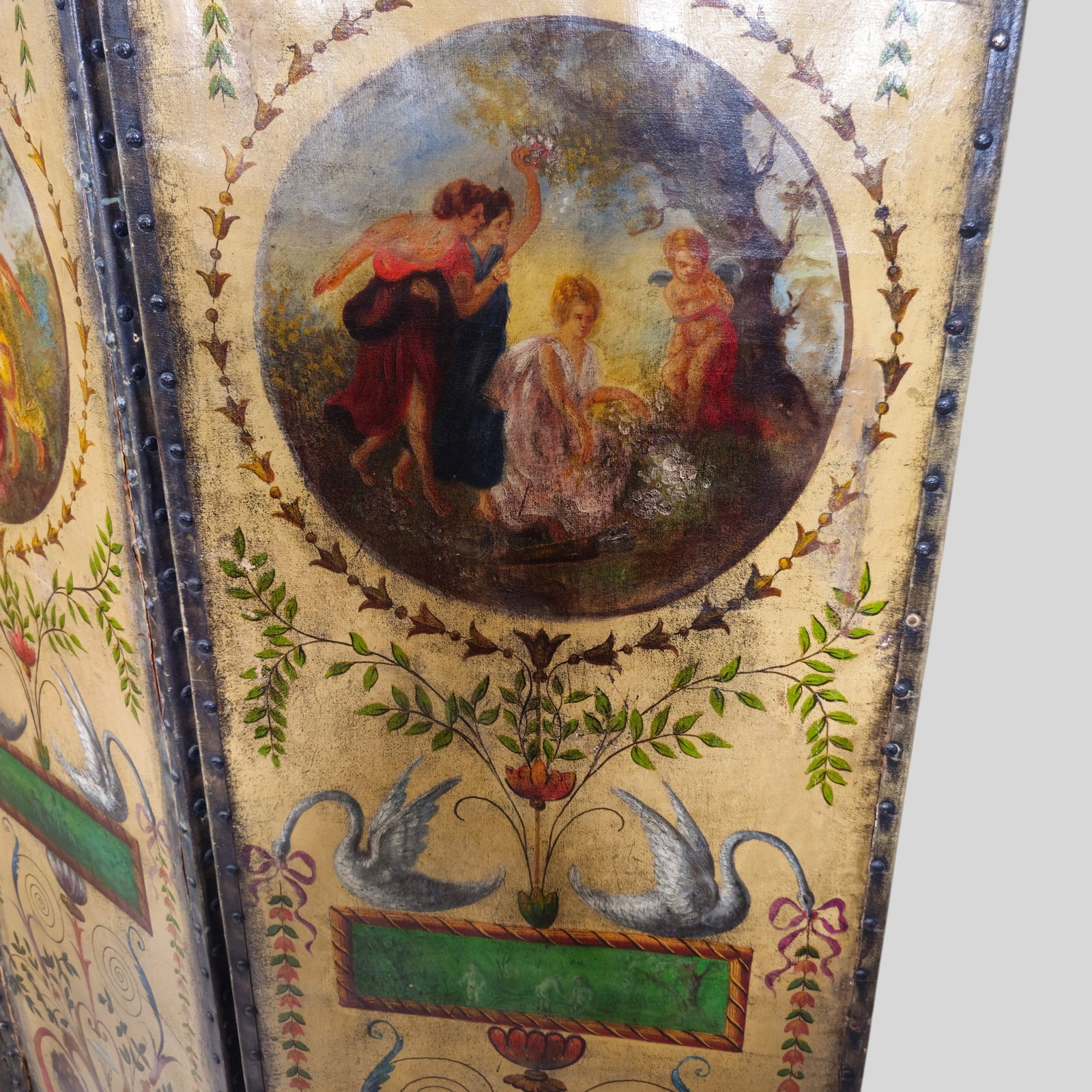 19th Century French Three Panel Screen - 8