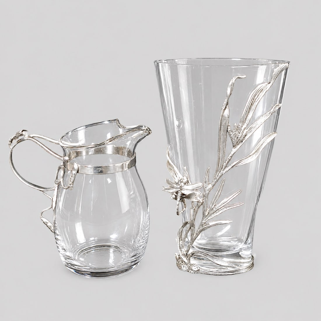 Pierre Deux Pewter Dragonfly Vase and Vagabond Dragonfly Pitcher (1 of 16)