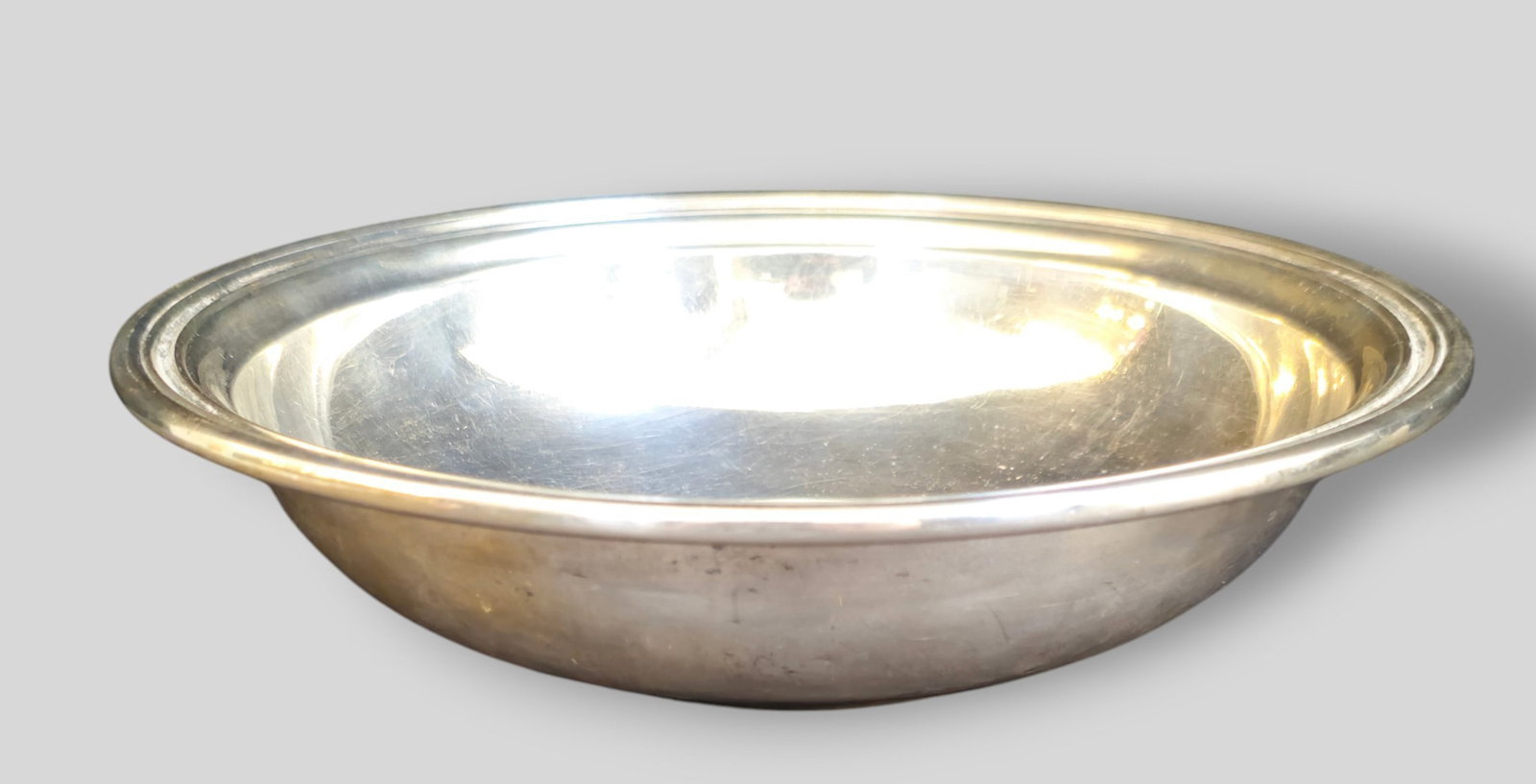 Gorham Sterling Silver Bowl 387: Gorham Sterling Silver Bowl 387. Flared lip rim. Manufacturer's marks to underside, sterling and #387. 9dia x 2 1/4h. Weight 12.68 ozt