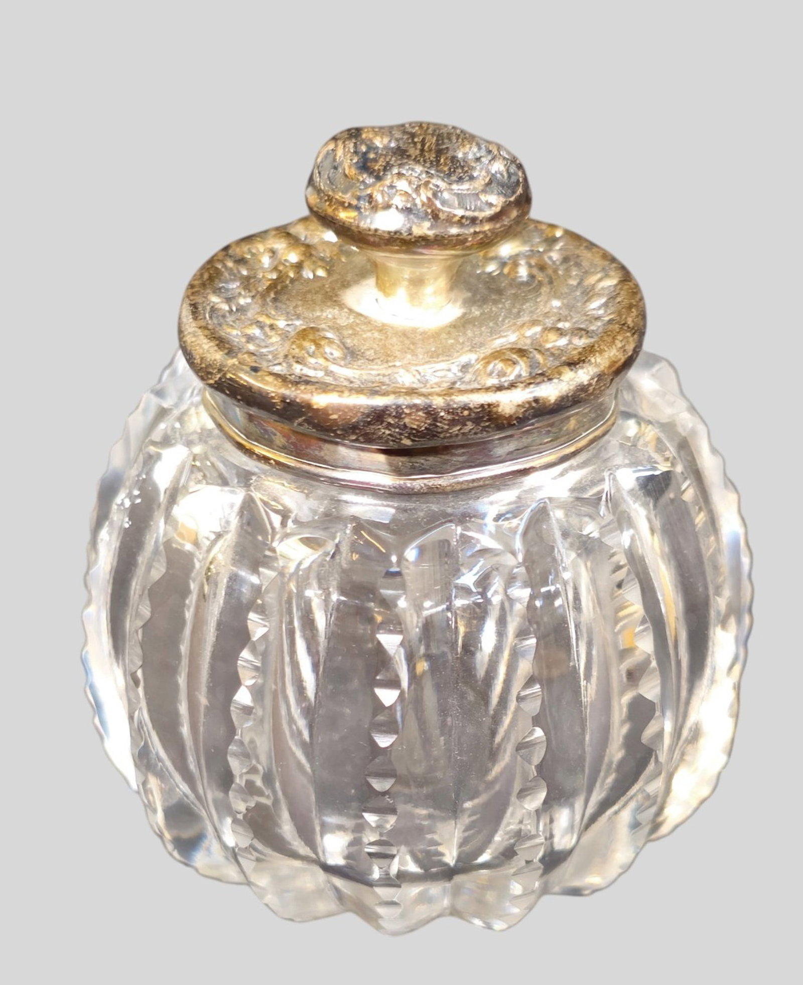 Assembled Sterling Silver Repousse Vanity Objects - 2