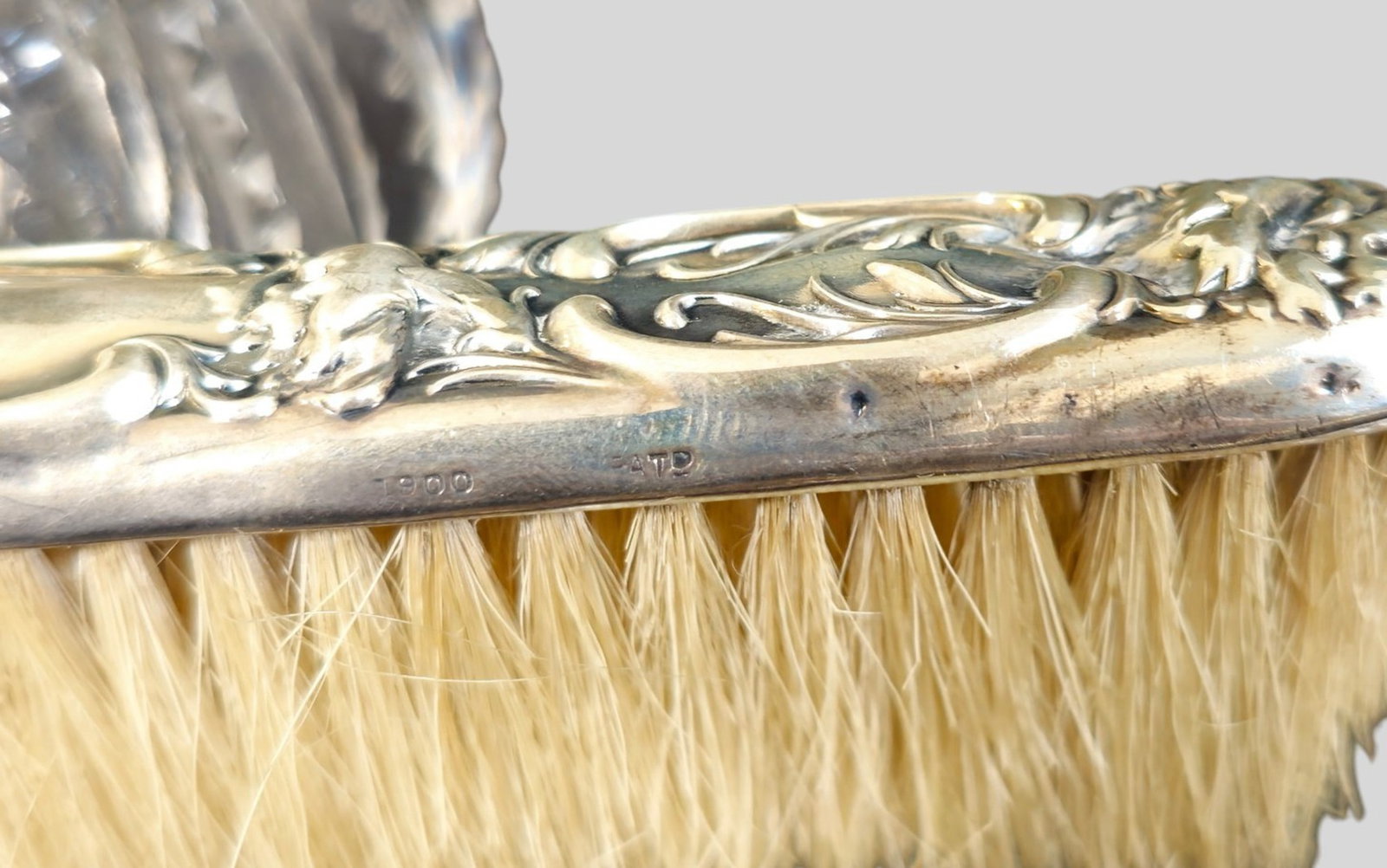 Assembled Sterling Silver Repousse Vanity Objects - 8
