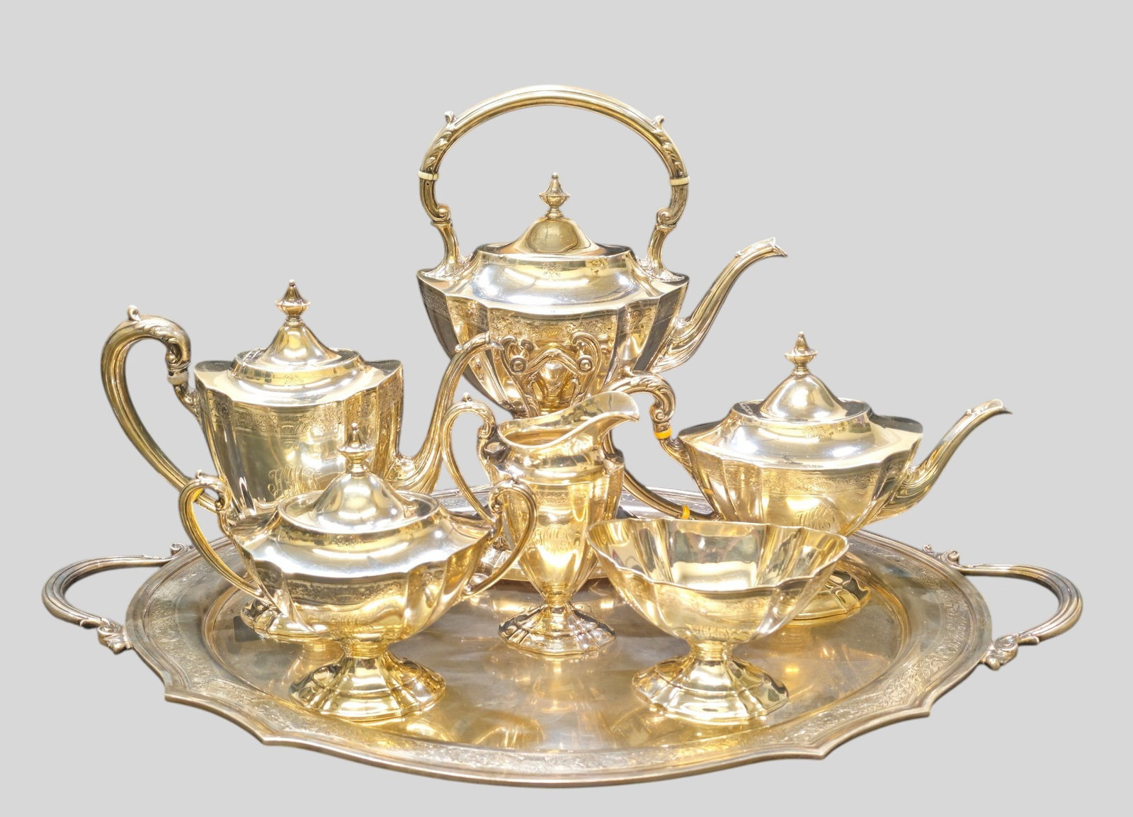 Jennings Silver Co. Sterling Silver Coffee and Tea Service (1 of 16)