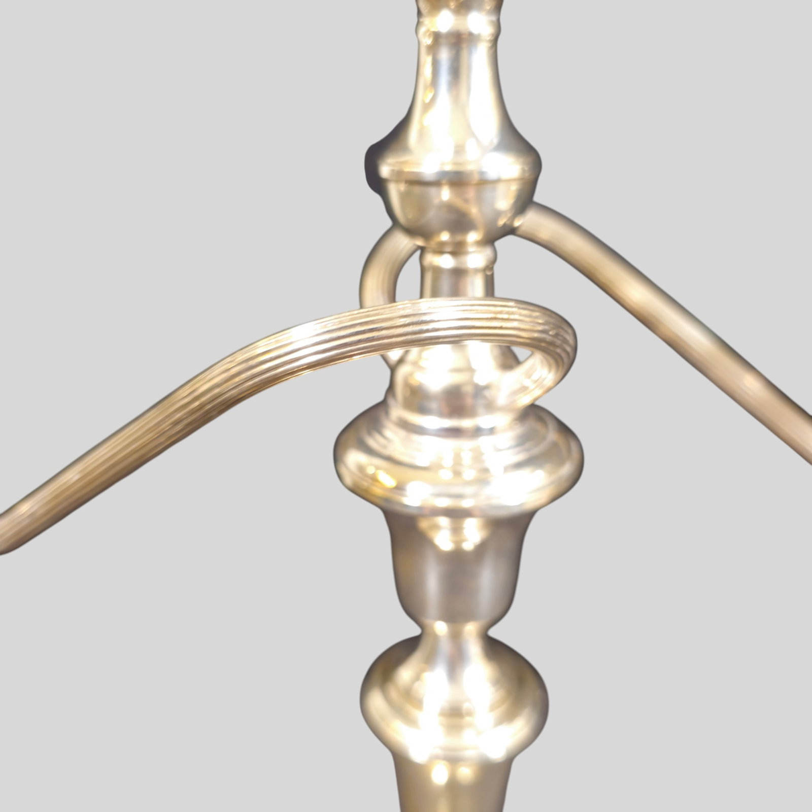 Sterling Silver Three Branch Candelabras - 4